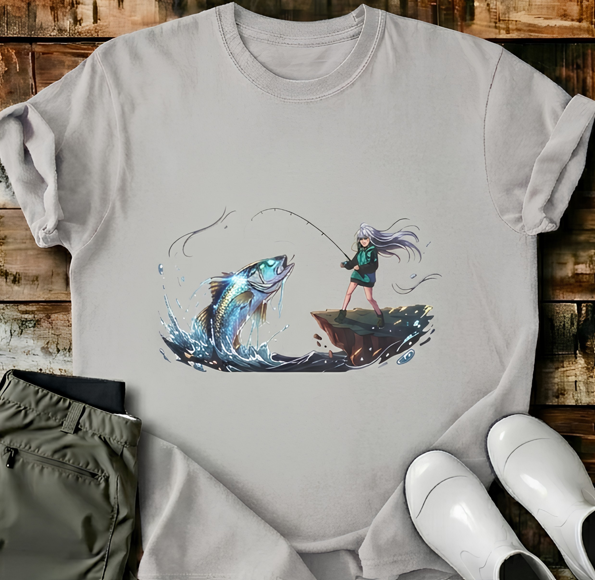 Wilderness Angler T-Shirt | Fishing Graphic Tee