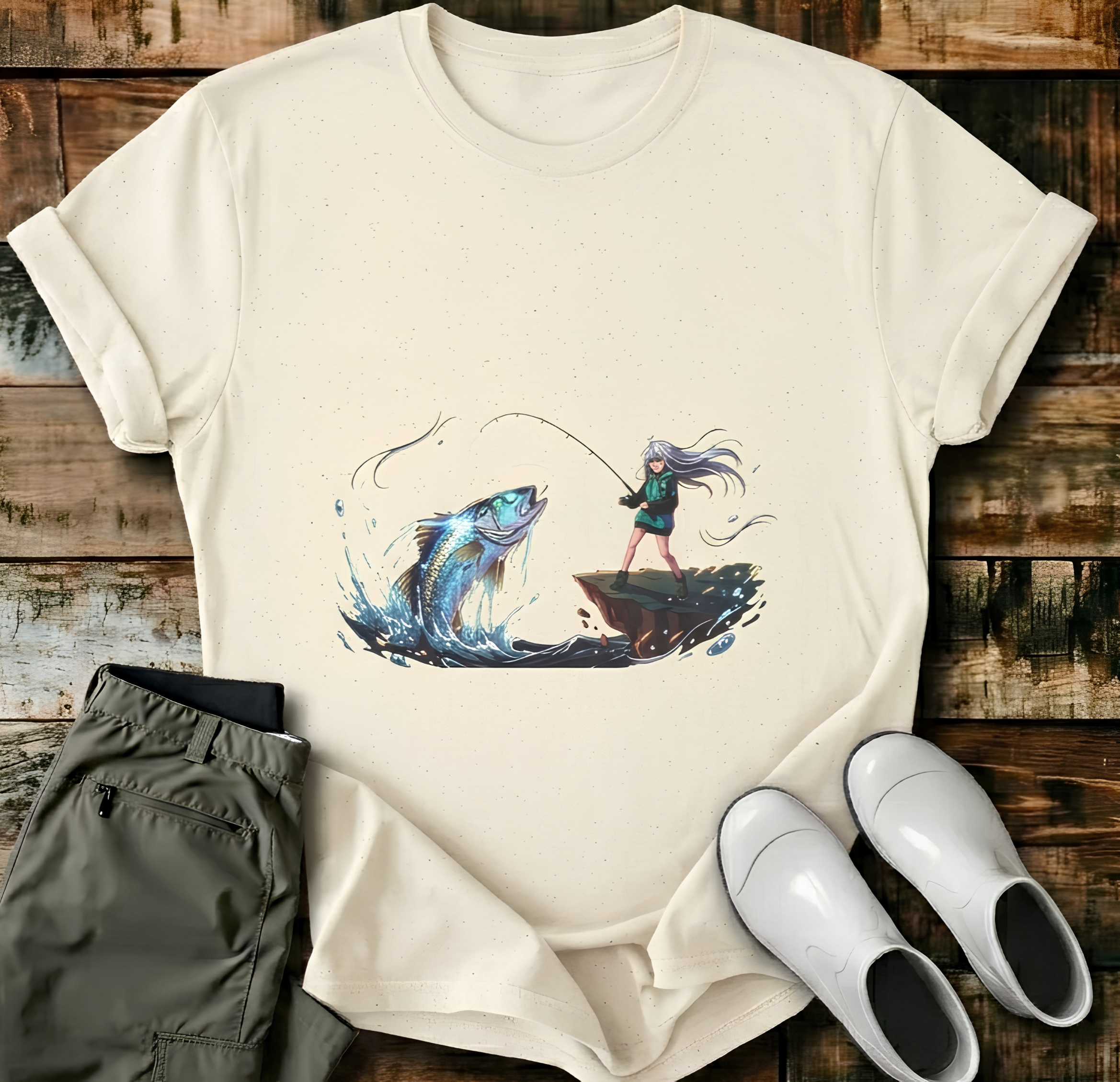 Wilderness Angler T-Shirt | Fishing Graphic Tee