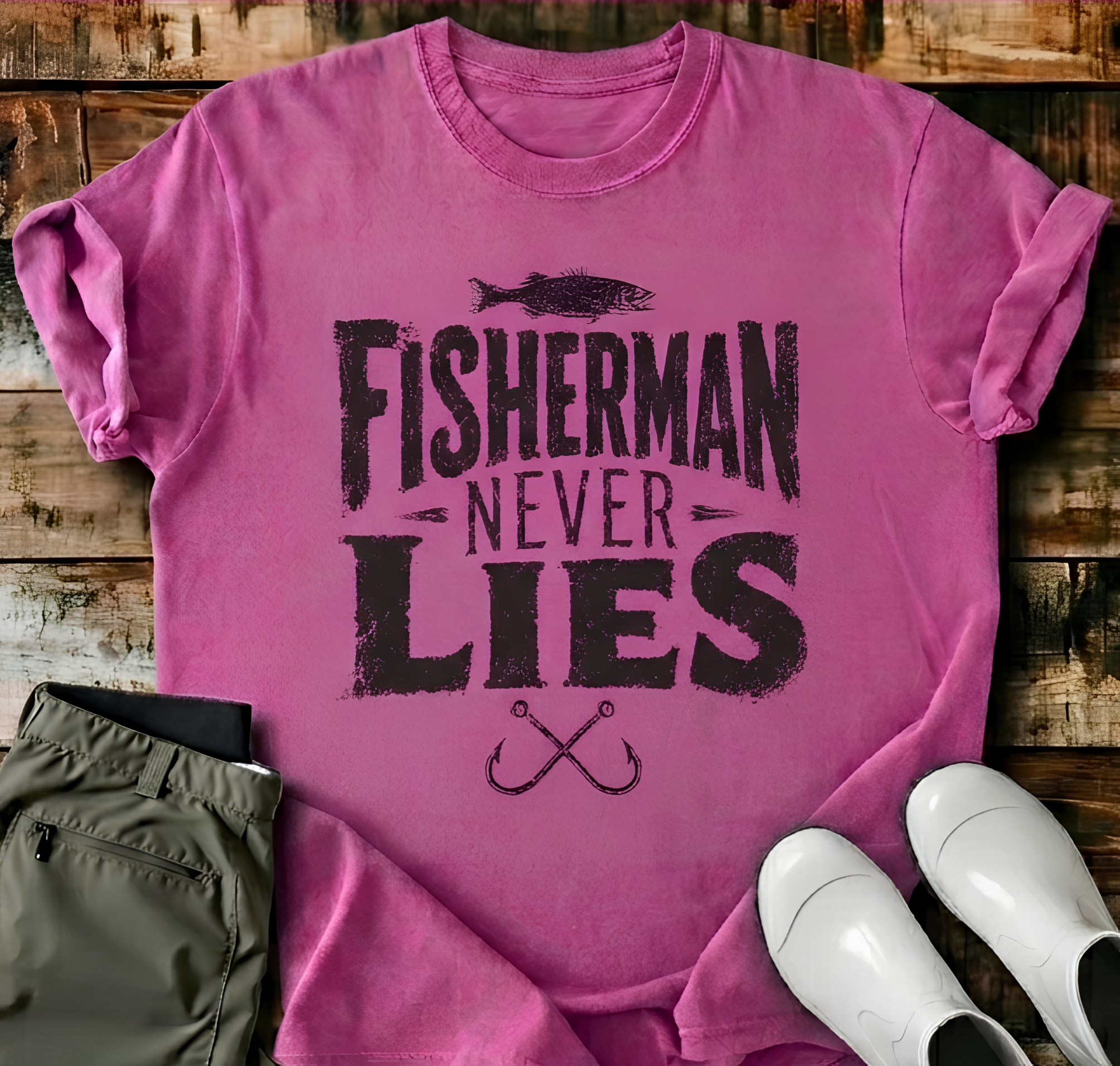 Fisherman Never Lies 2 T-Shirt