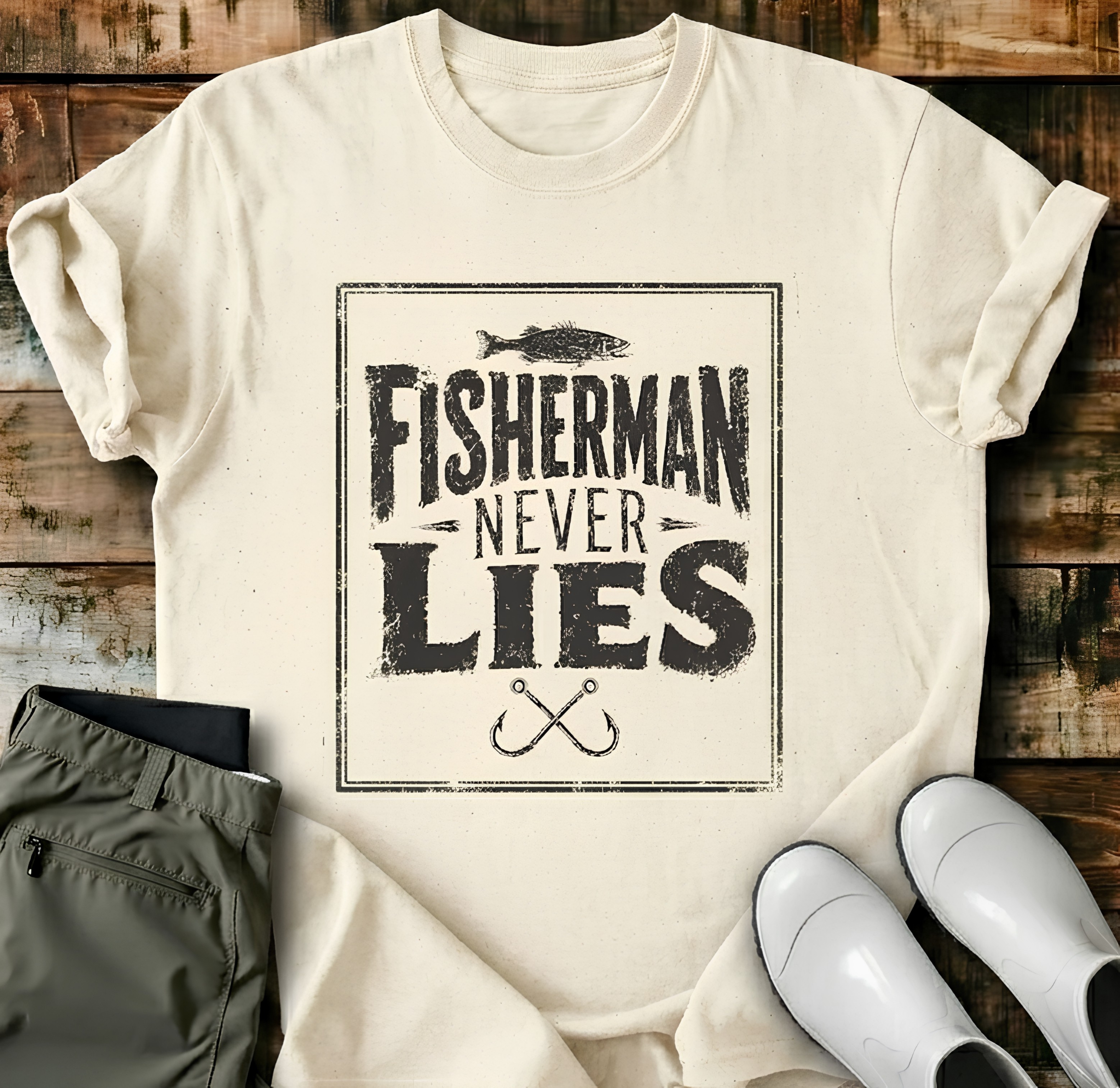 Fisherman Never Lies 2 T-Shirt