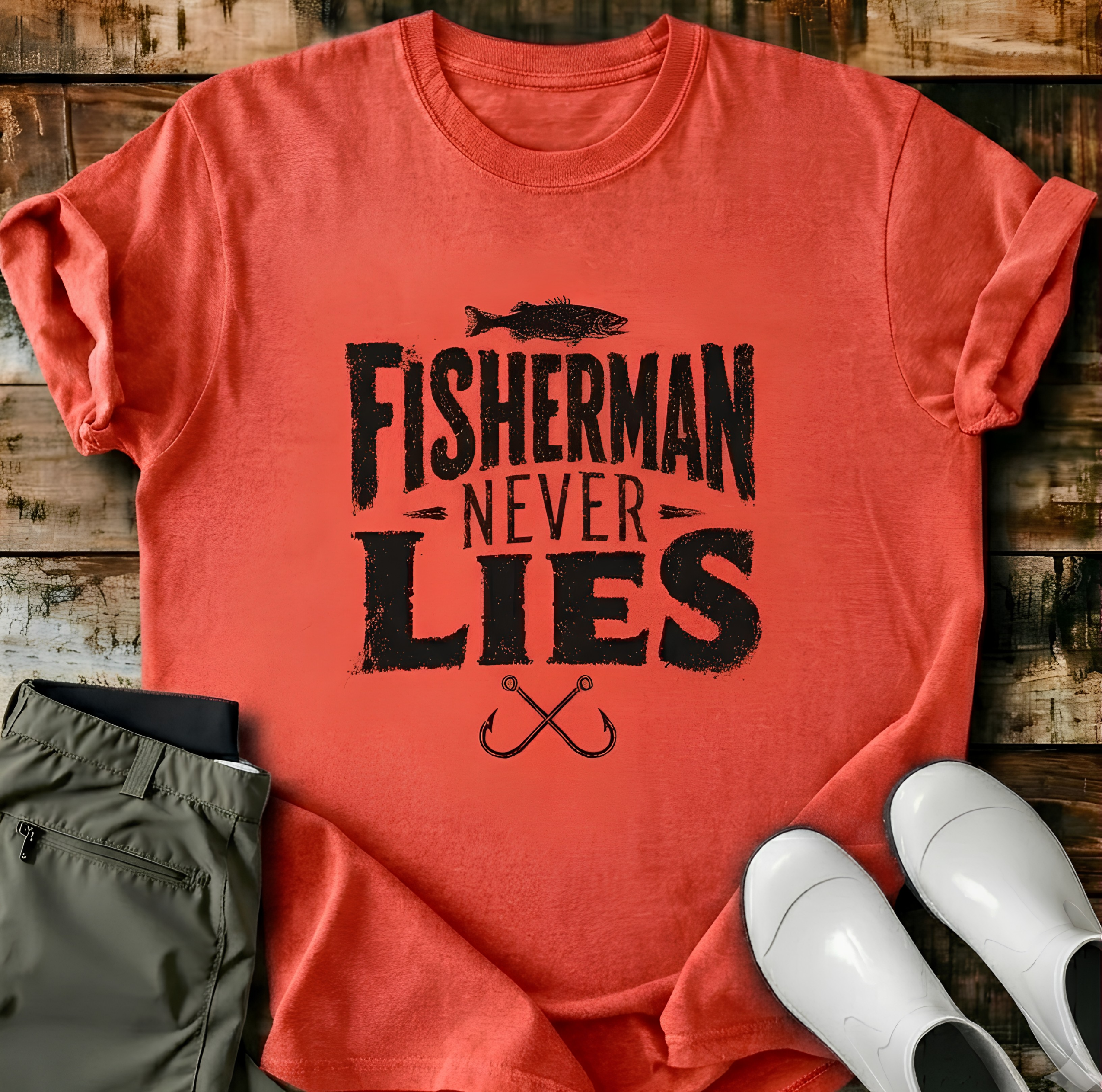 Fisherman Never Lies 2 T-Shirt
