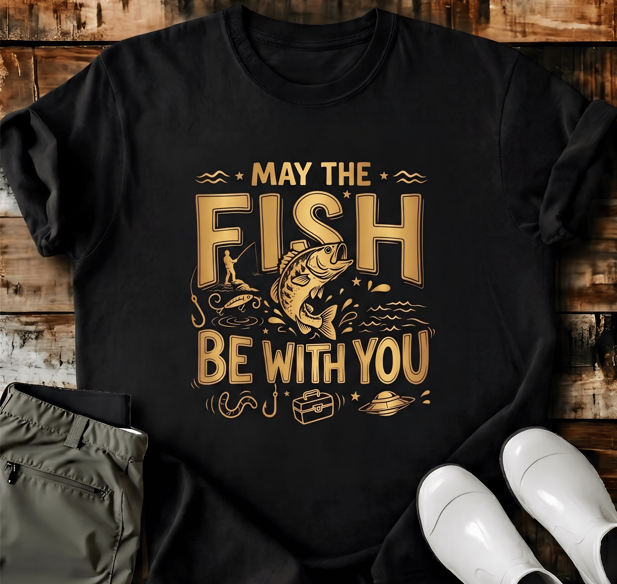 May The Fish Be With You T-Shirt