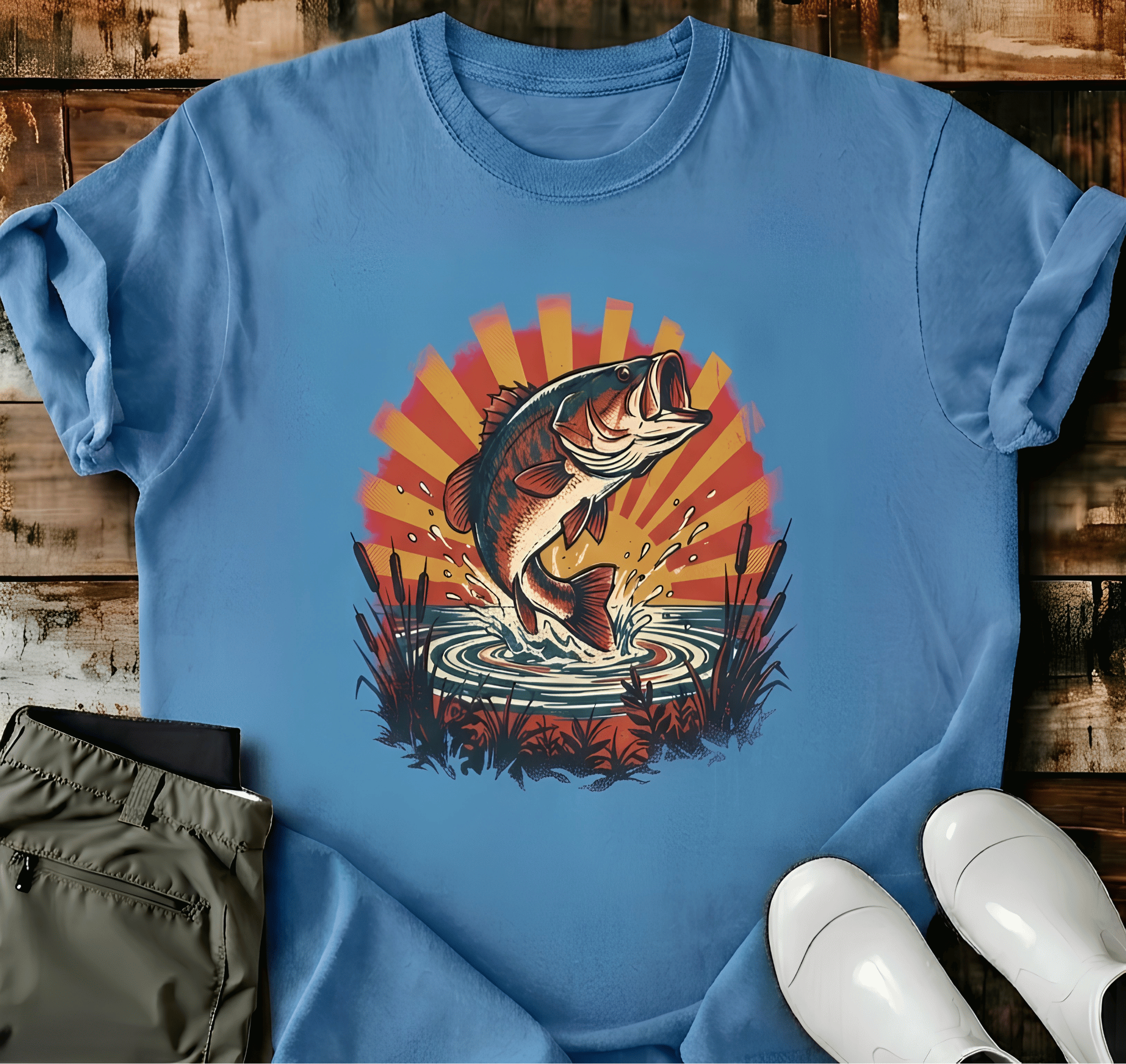 Retro Sunburst Bass T-Shirt