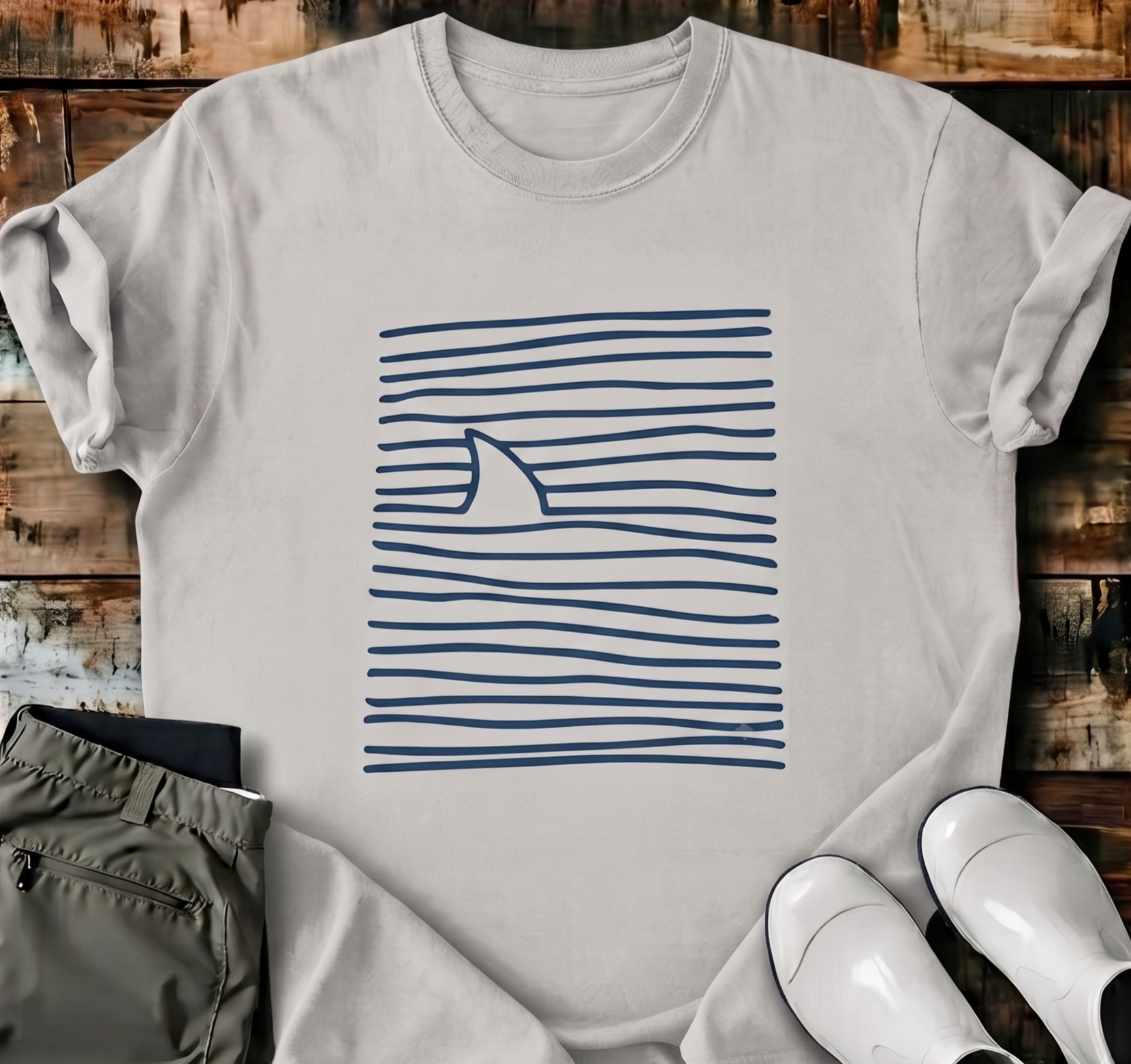 Fin Print T-Shirt