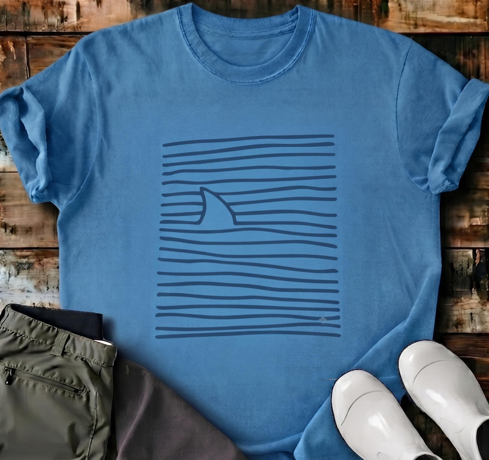 Fin Print T-Shirt