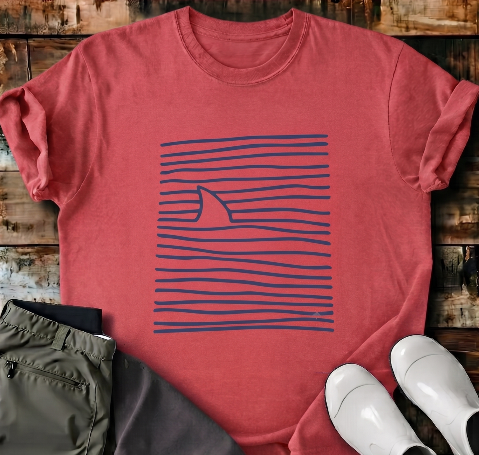 Fin Print T-Shirt