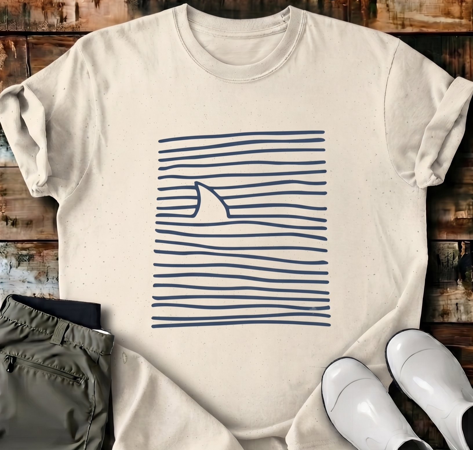 Fin Print T-Shirt