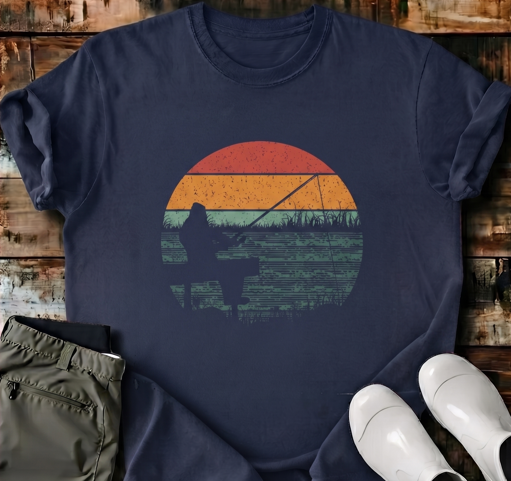 Bigfoot Fishing T-Shirt