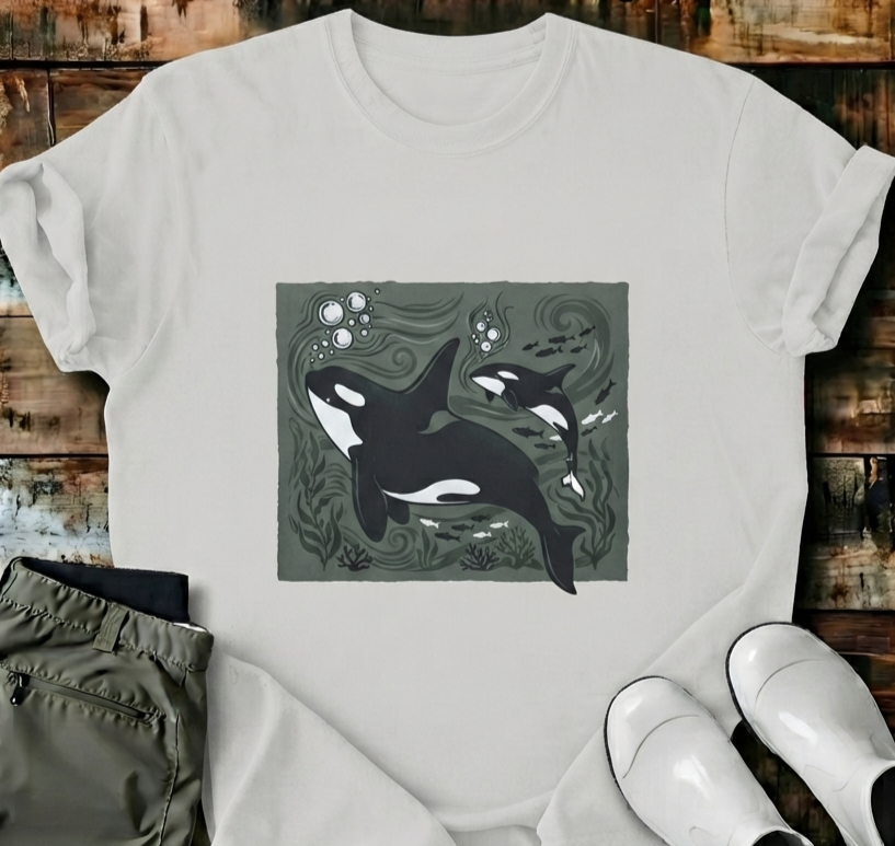 Orca Tapestry T-Shirt