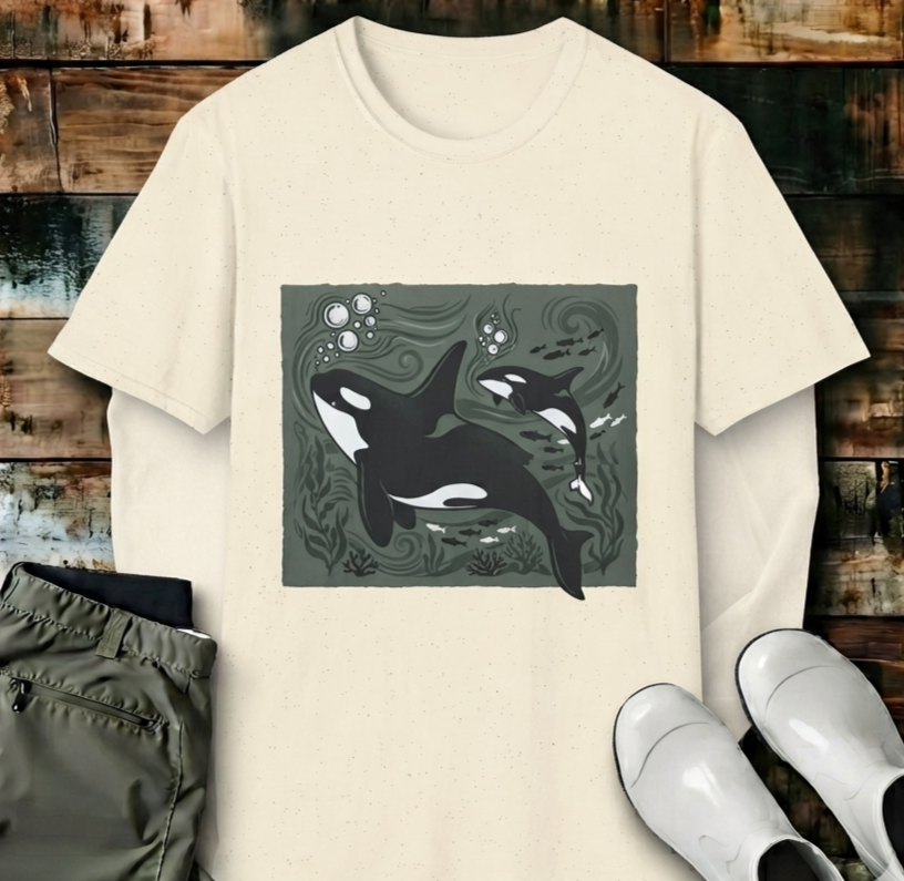 Orca Tapestry T-Shirt