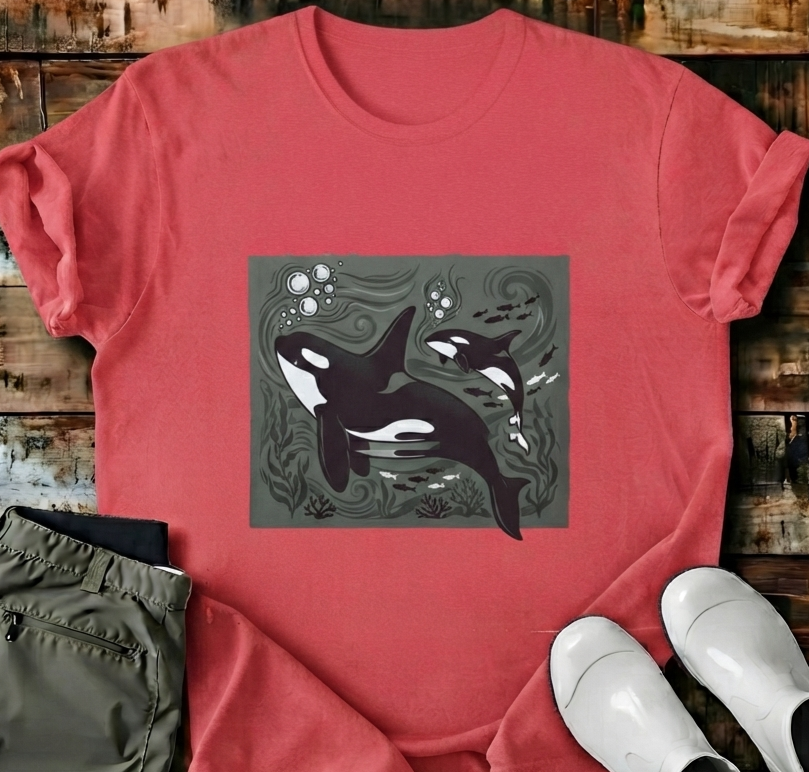 Orca Tapestry T-Shirt