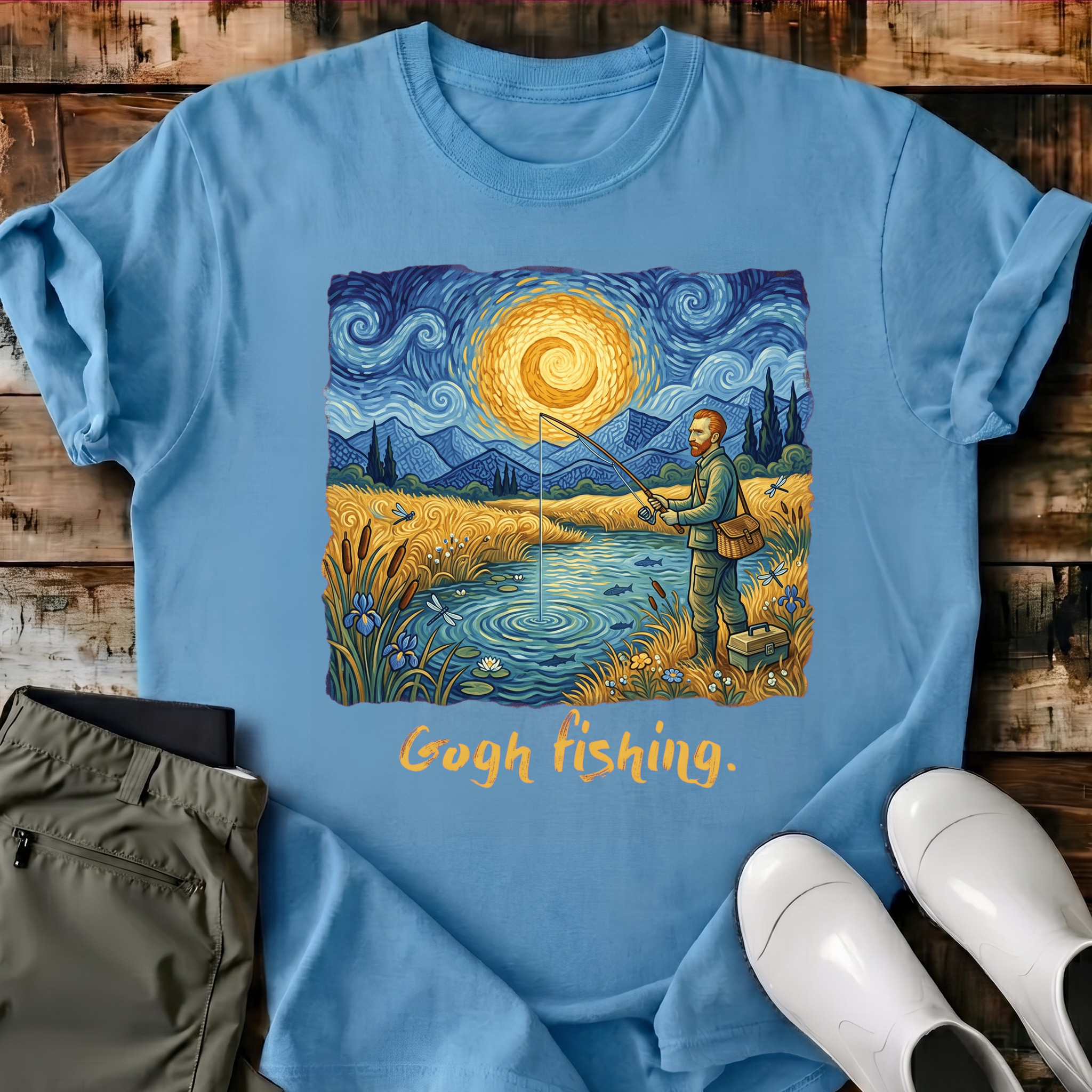 Gogh Fishing T-Shirt