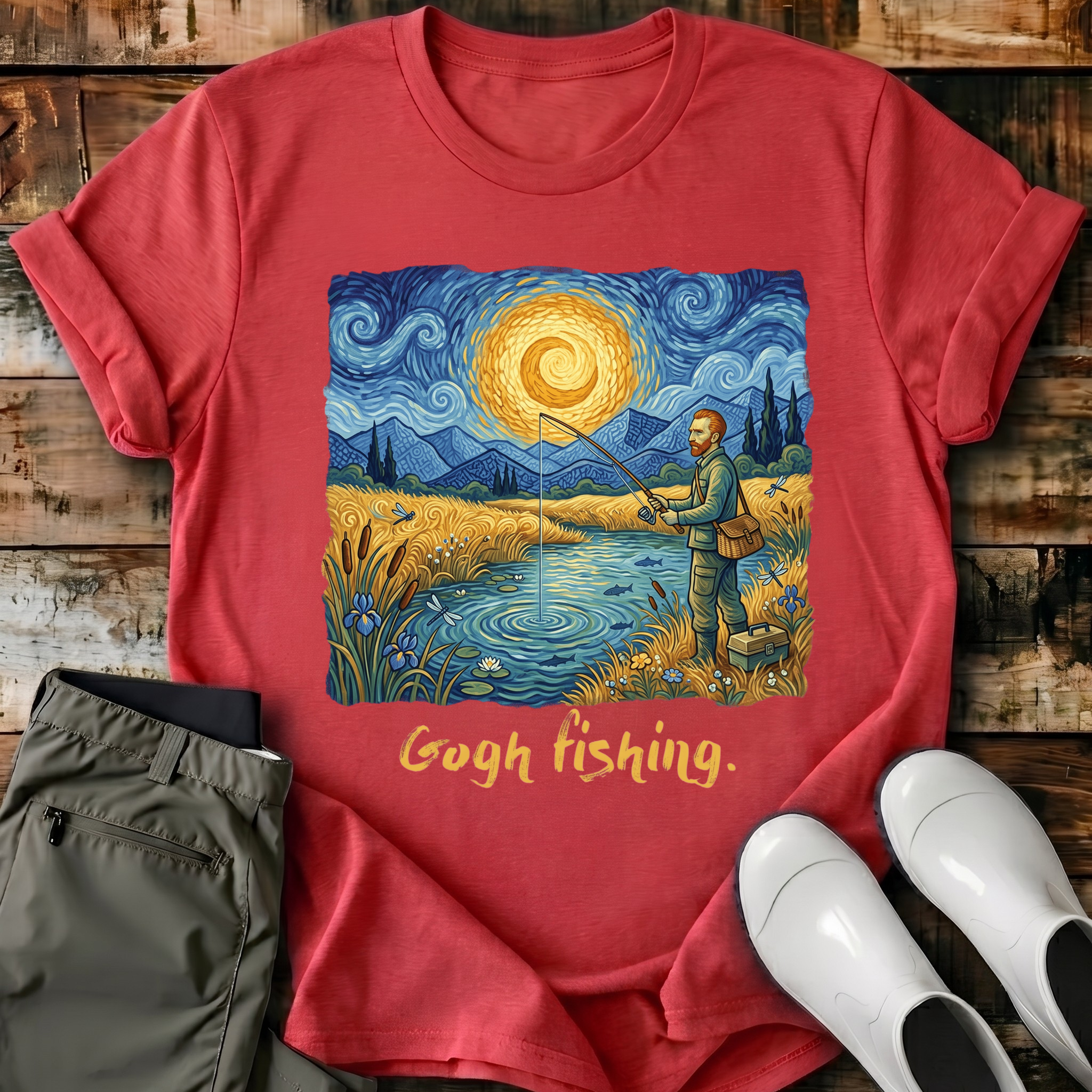 Gogh Fishing T-Shirt