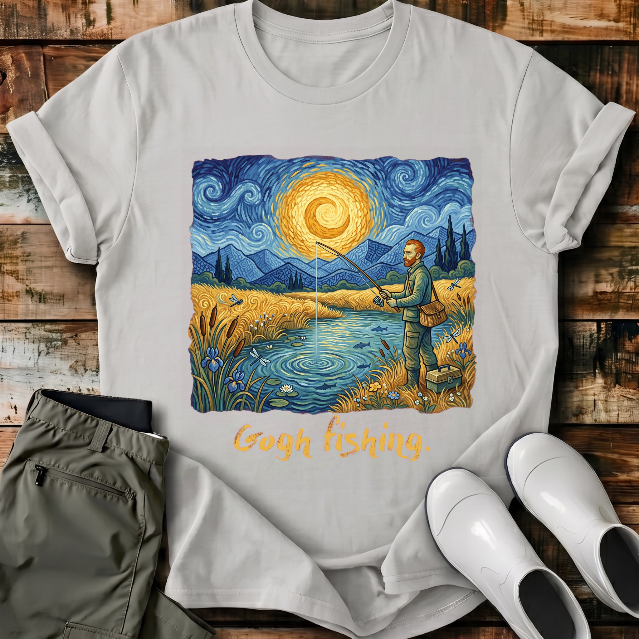 Gogh Fishing T-Shirt