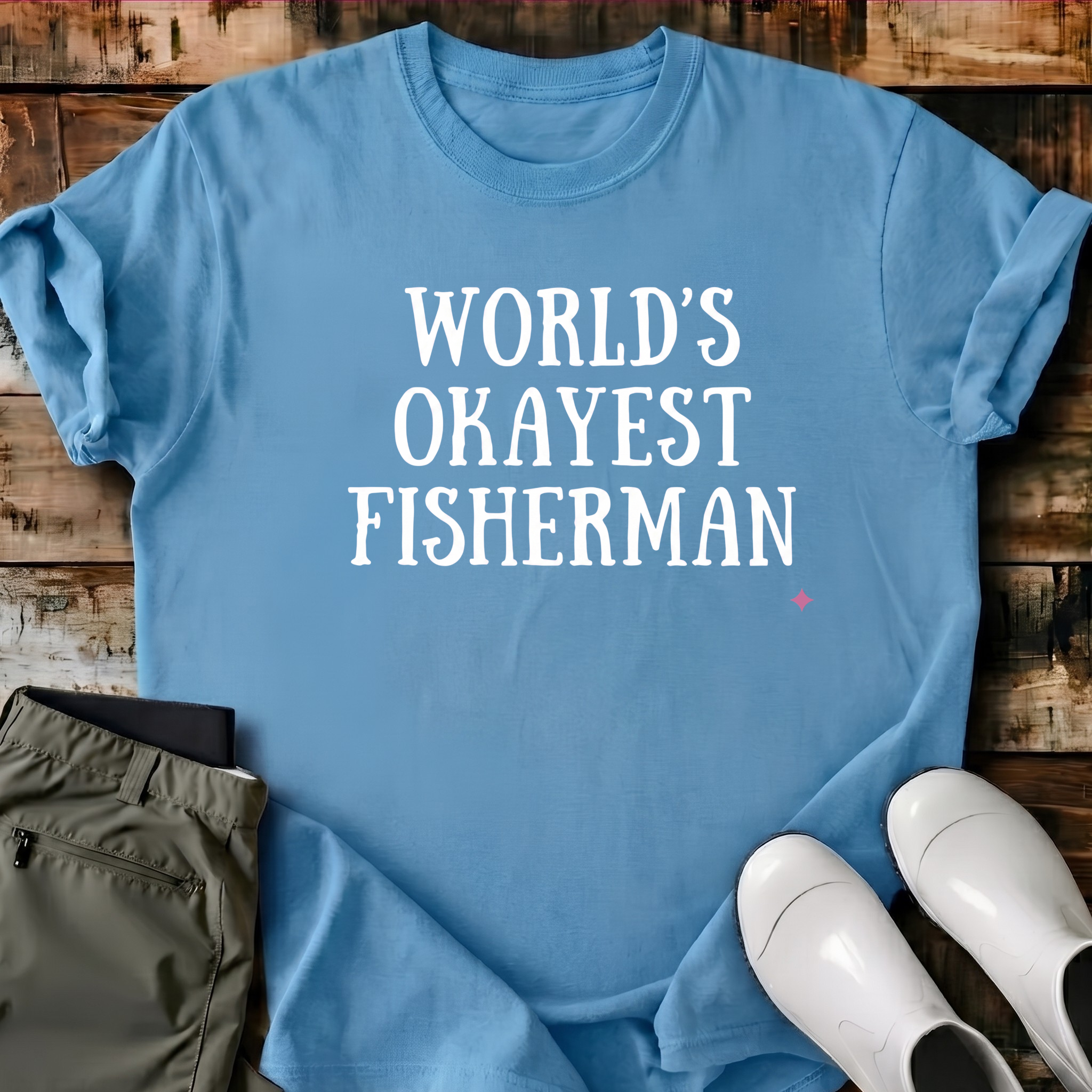 World's Okayest Fisherman T-Shirt