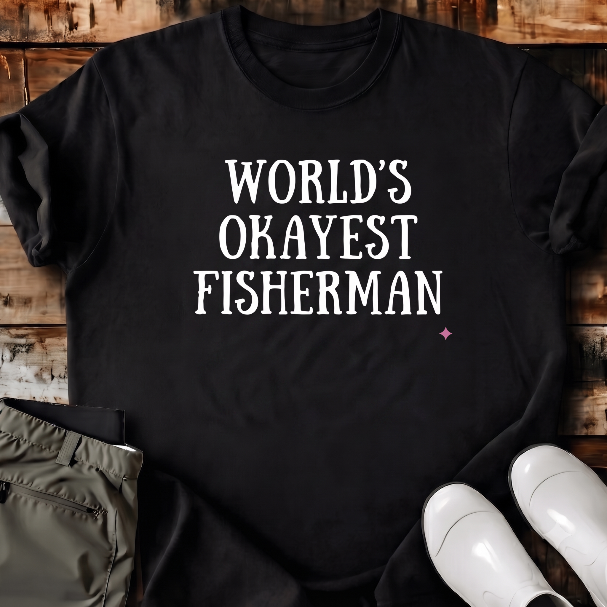 World's Okayest Fisherman T-Shirt