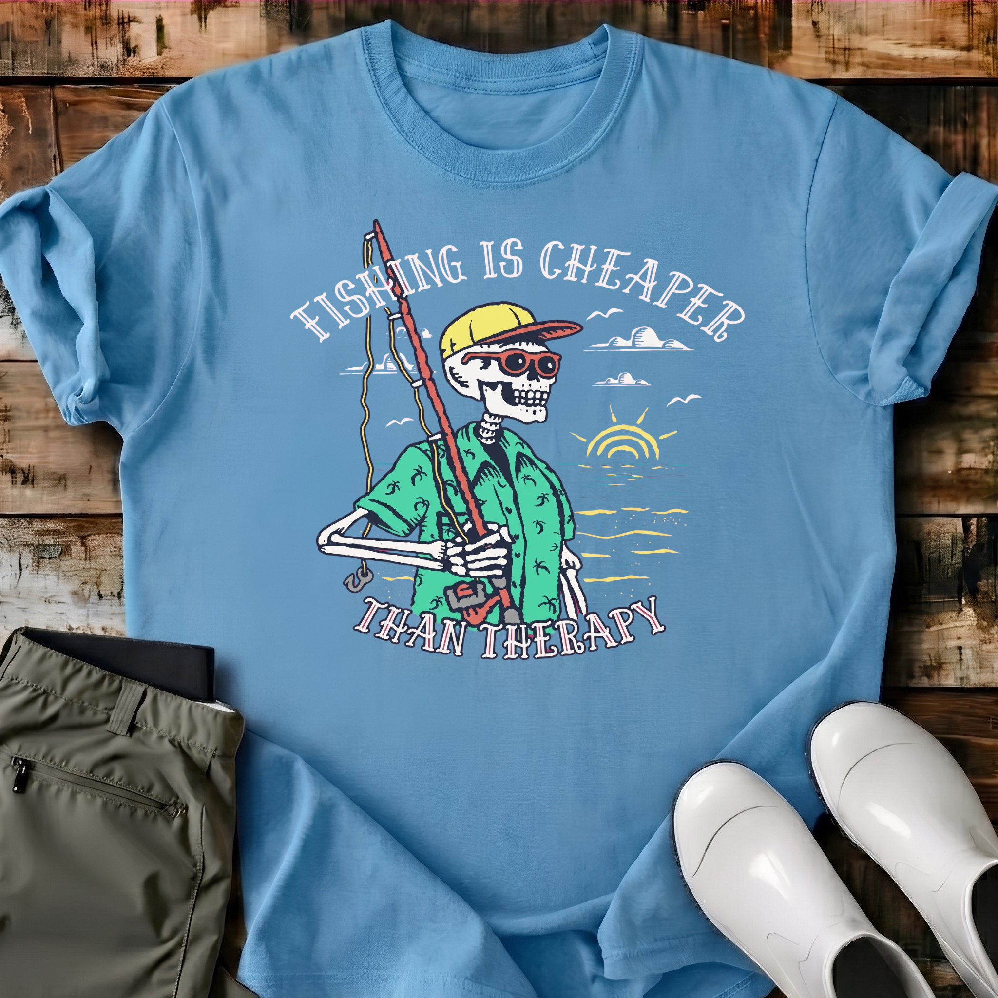 Fishing Is Cheaper Than Therapy T-Shirt