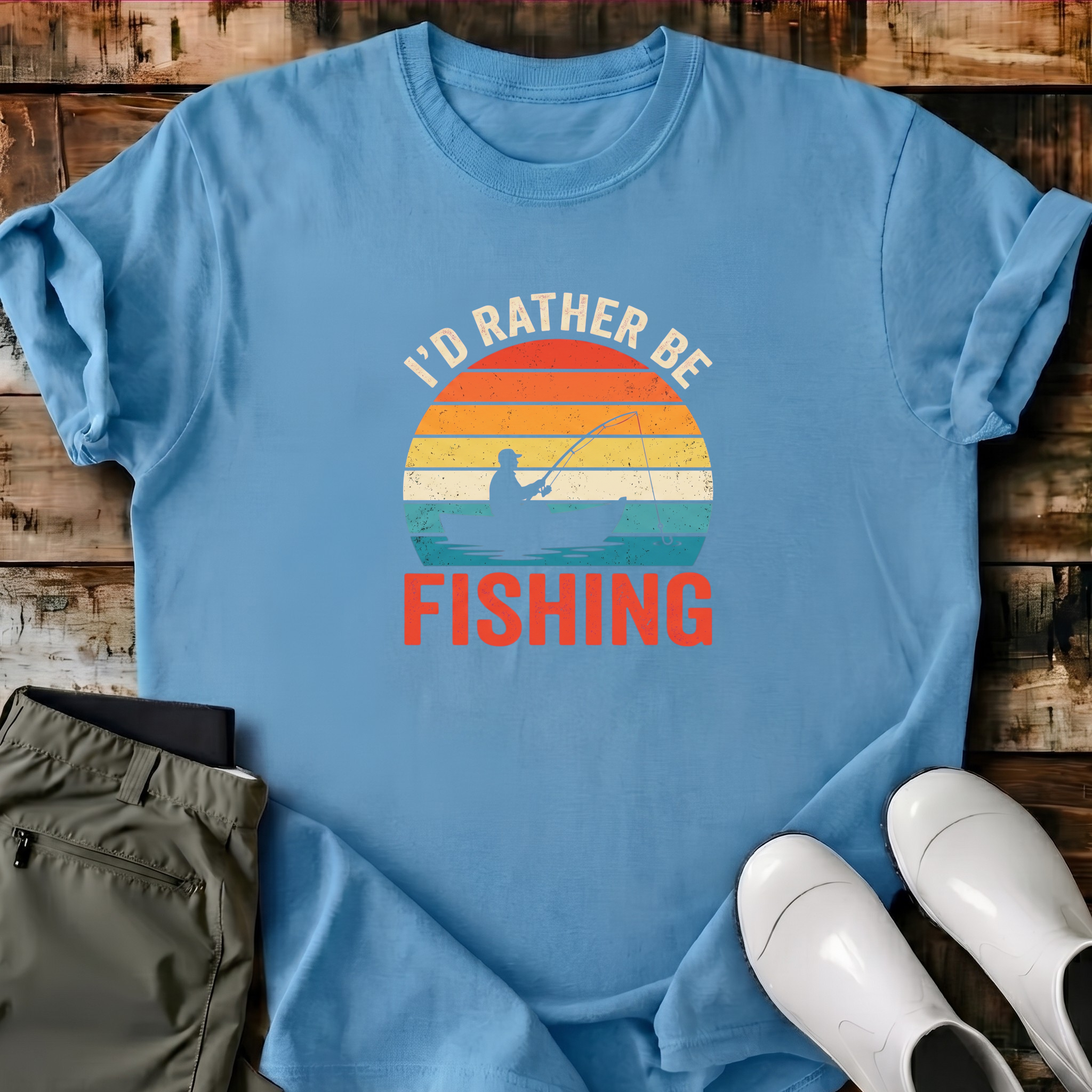 I'd Rather Be Fishing T-Shirt