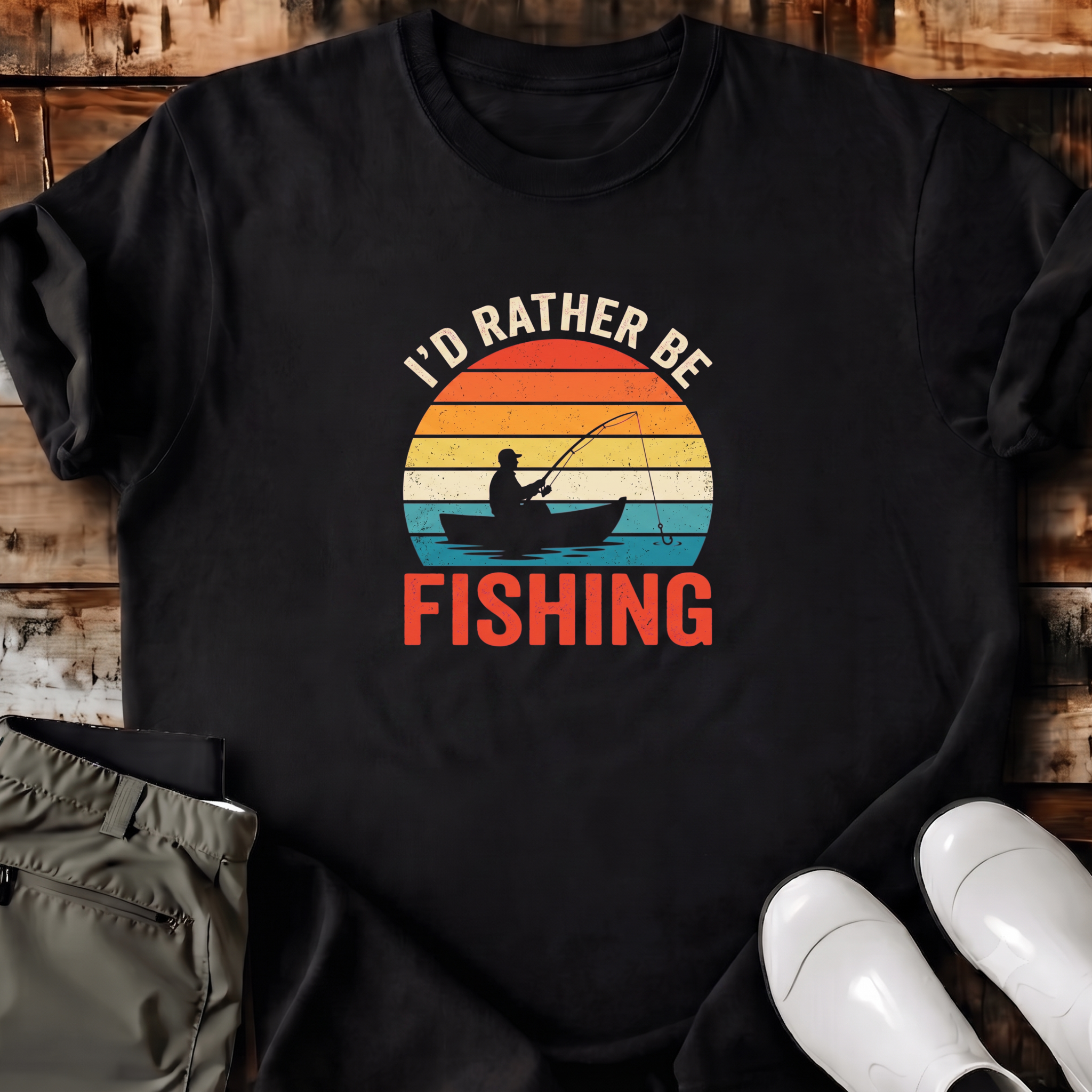 I'd Rather Be Fishing T-Shirt