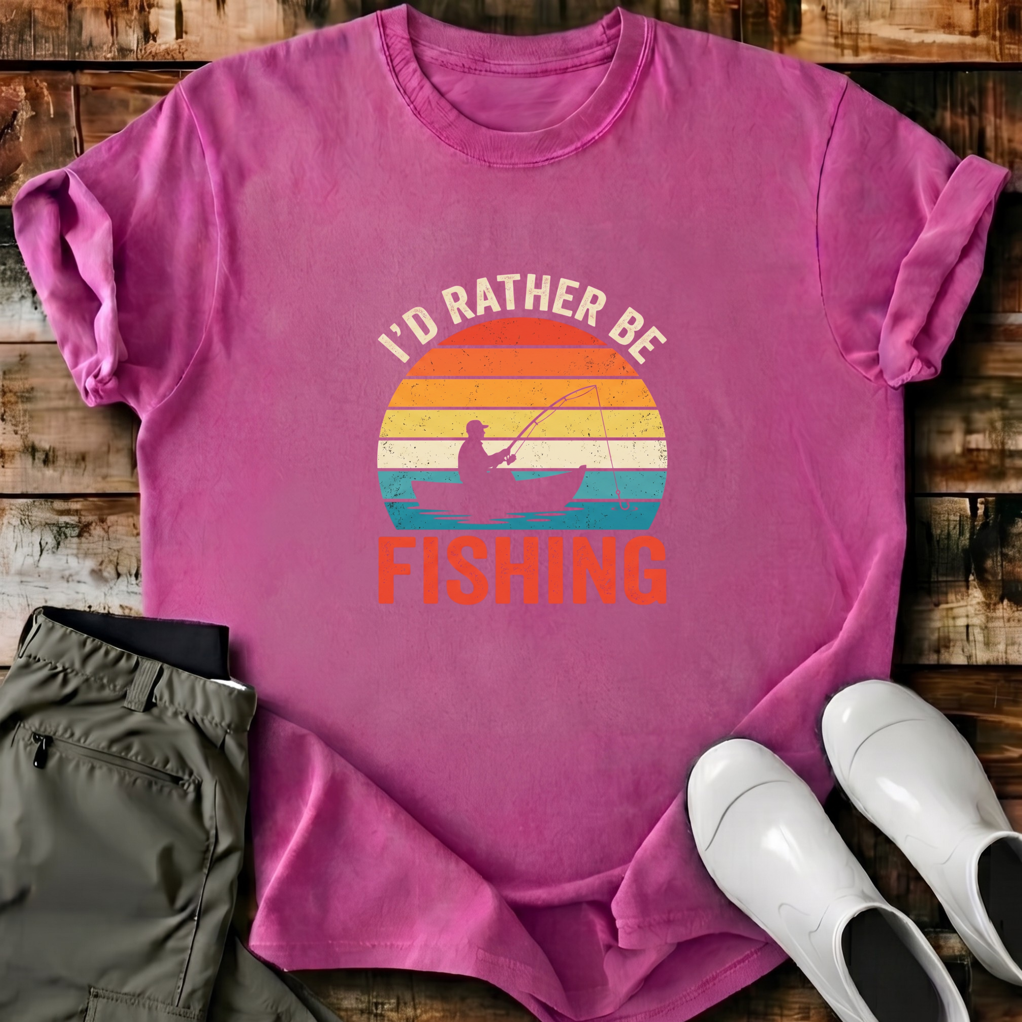 I'd Rather Be Fishing T-Shirt