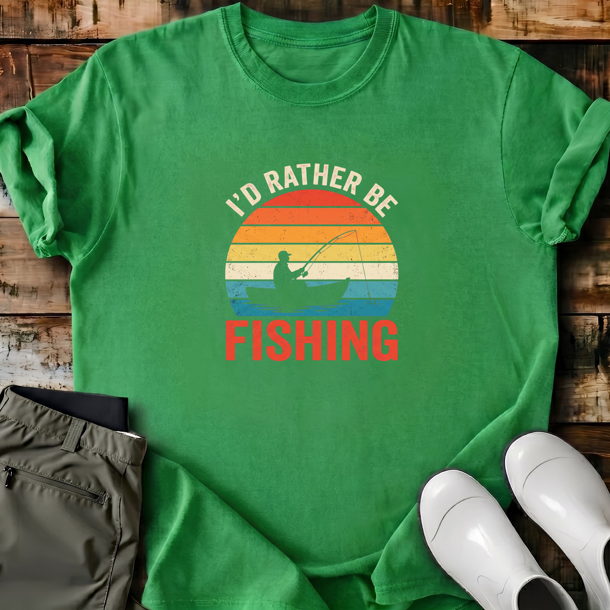 I'd Rather Be Fishing T-Shirt