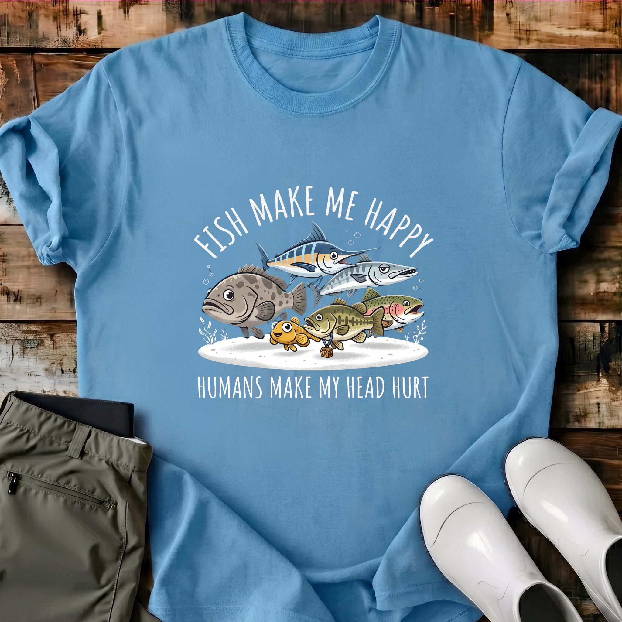 Fish Make Me Happy T-Shirt