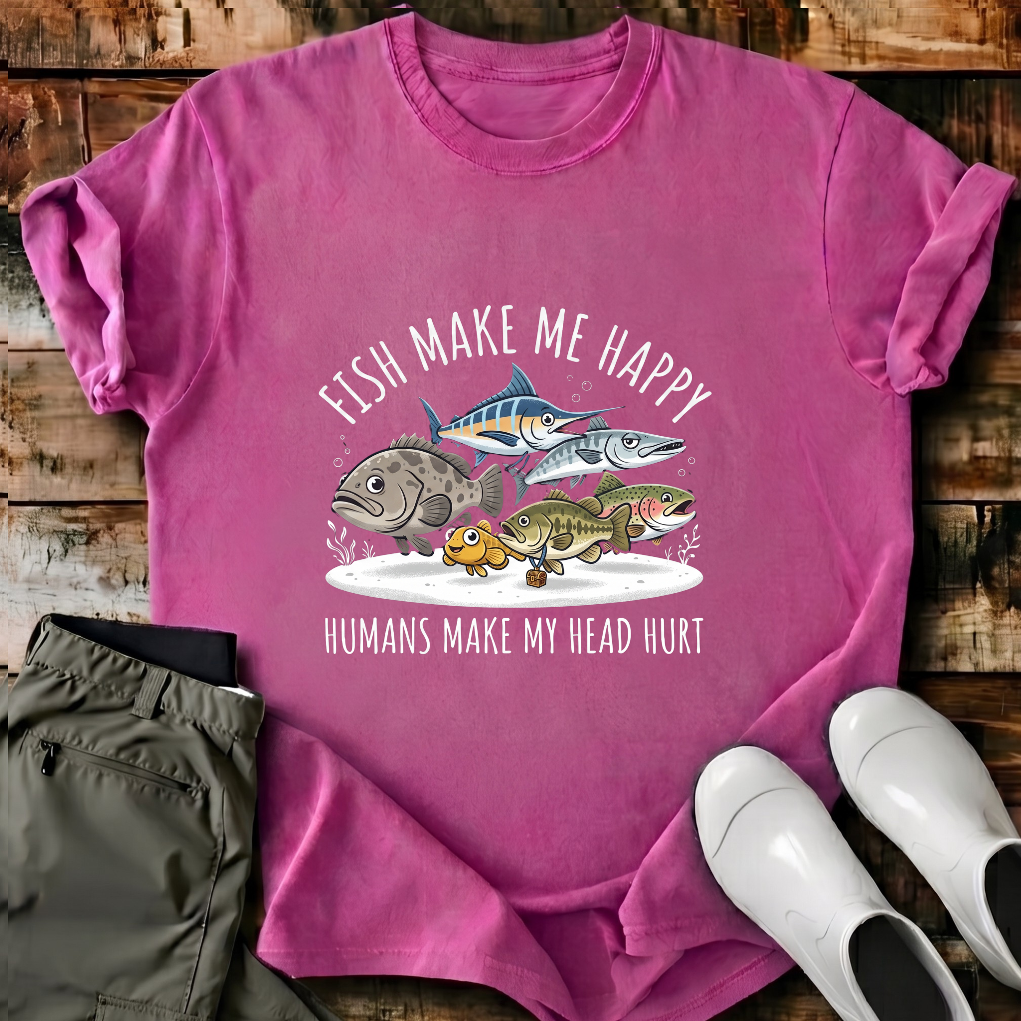 Fish Make Me Happy T-Shirt
