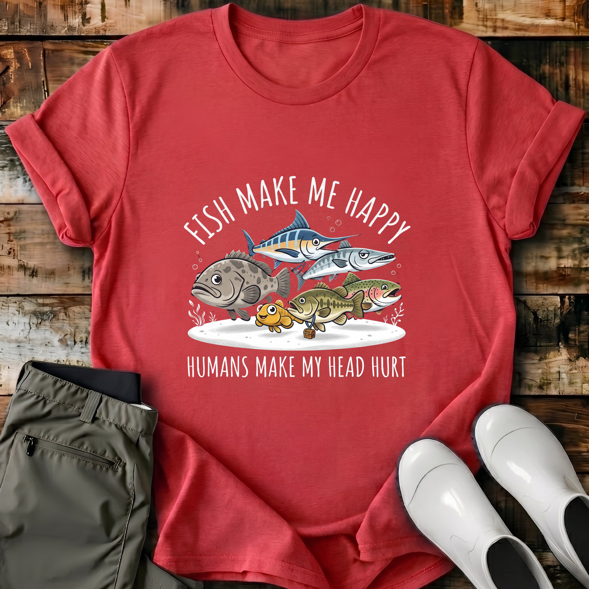 Fish Make Me Happy T-Shirt