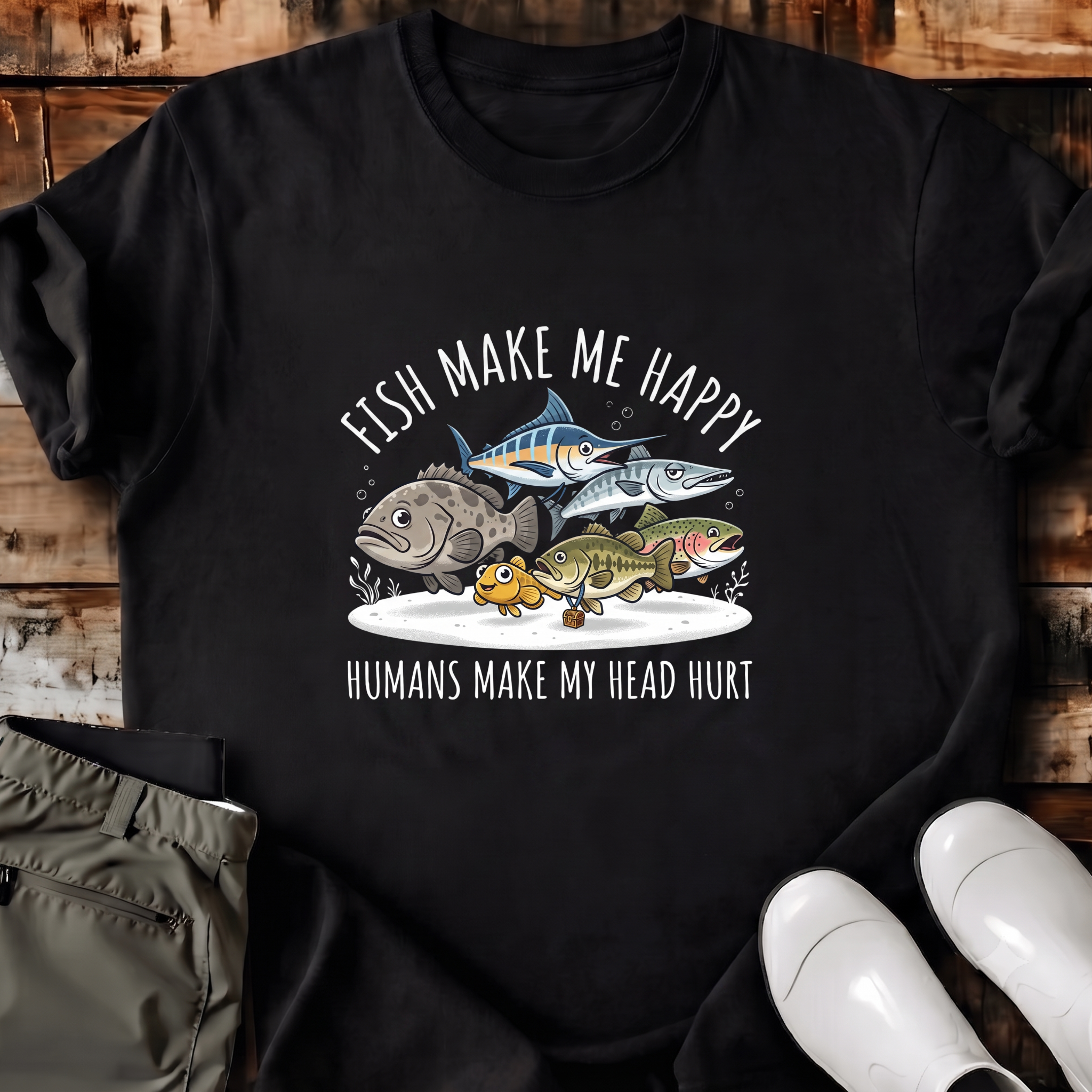 Fish Make Me Happy T-Shirt