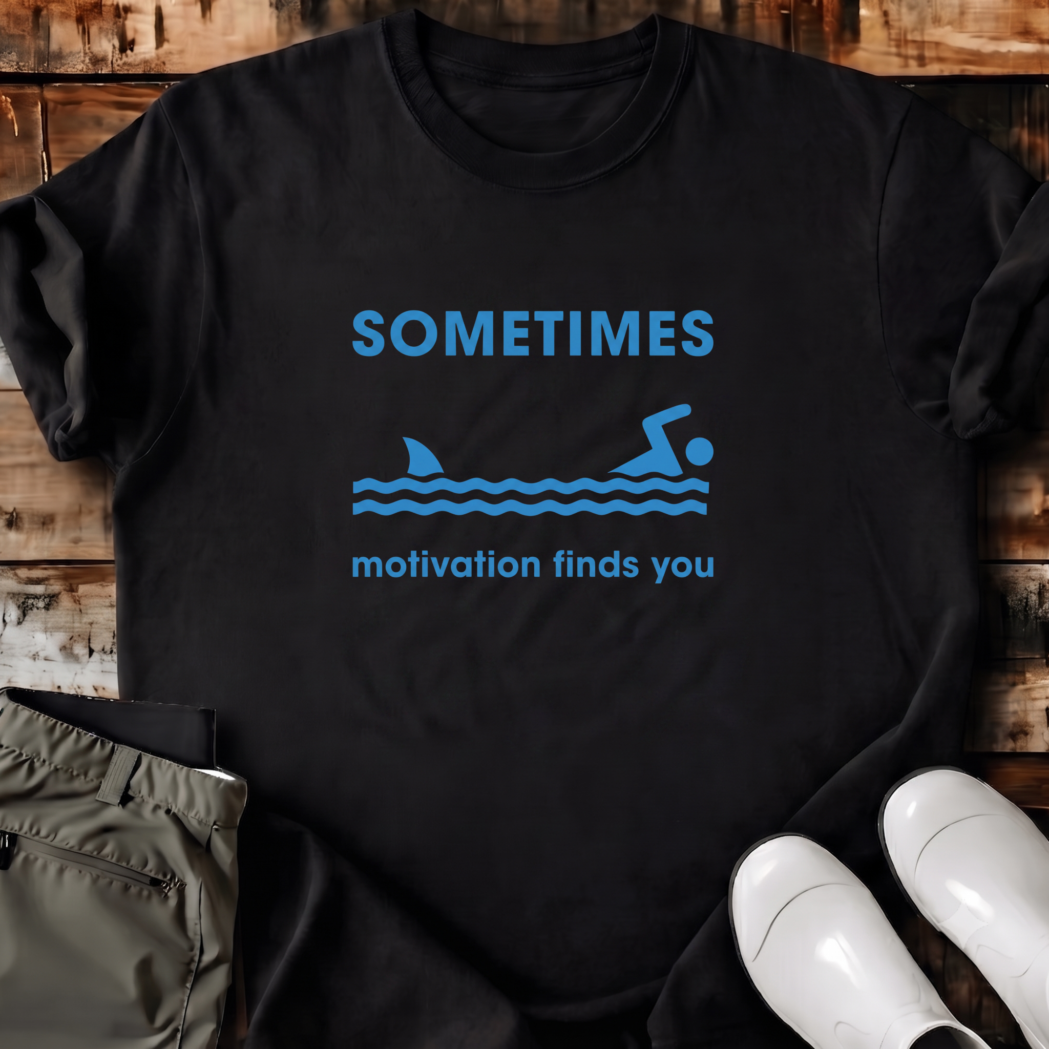 Sometimes Motivation Finds You T-Shirt
