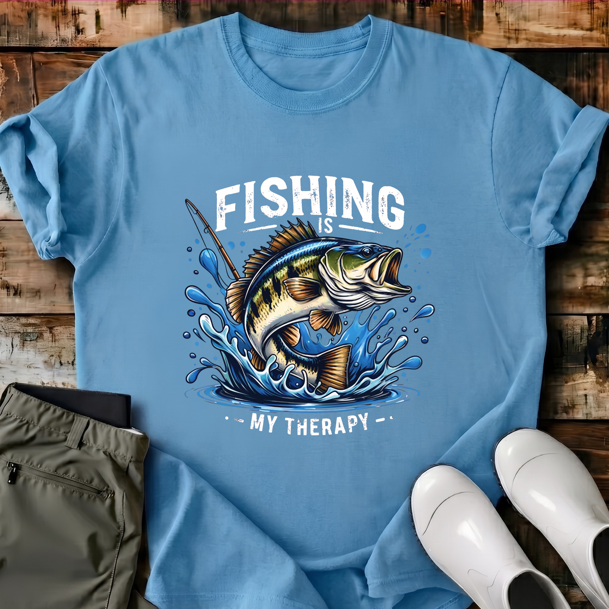 Fishing Is My Theraphy T-Shirt
