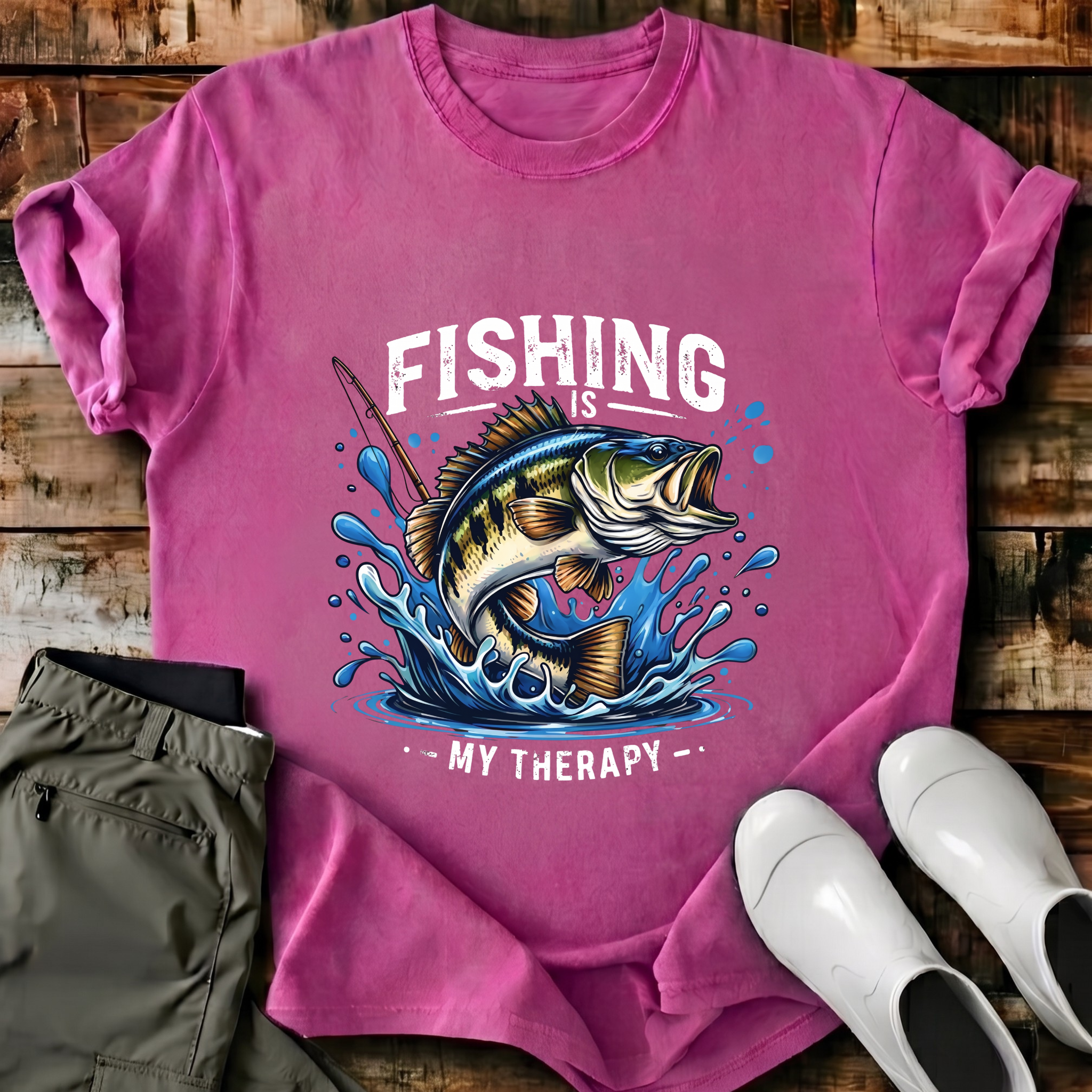 Fishing Is My Theraphy T-Shirt