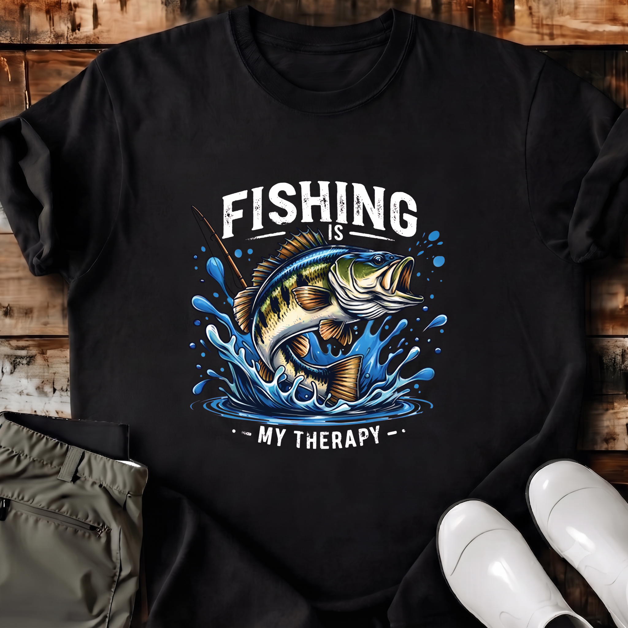 Fishing Is My Theraphy T-Shirt