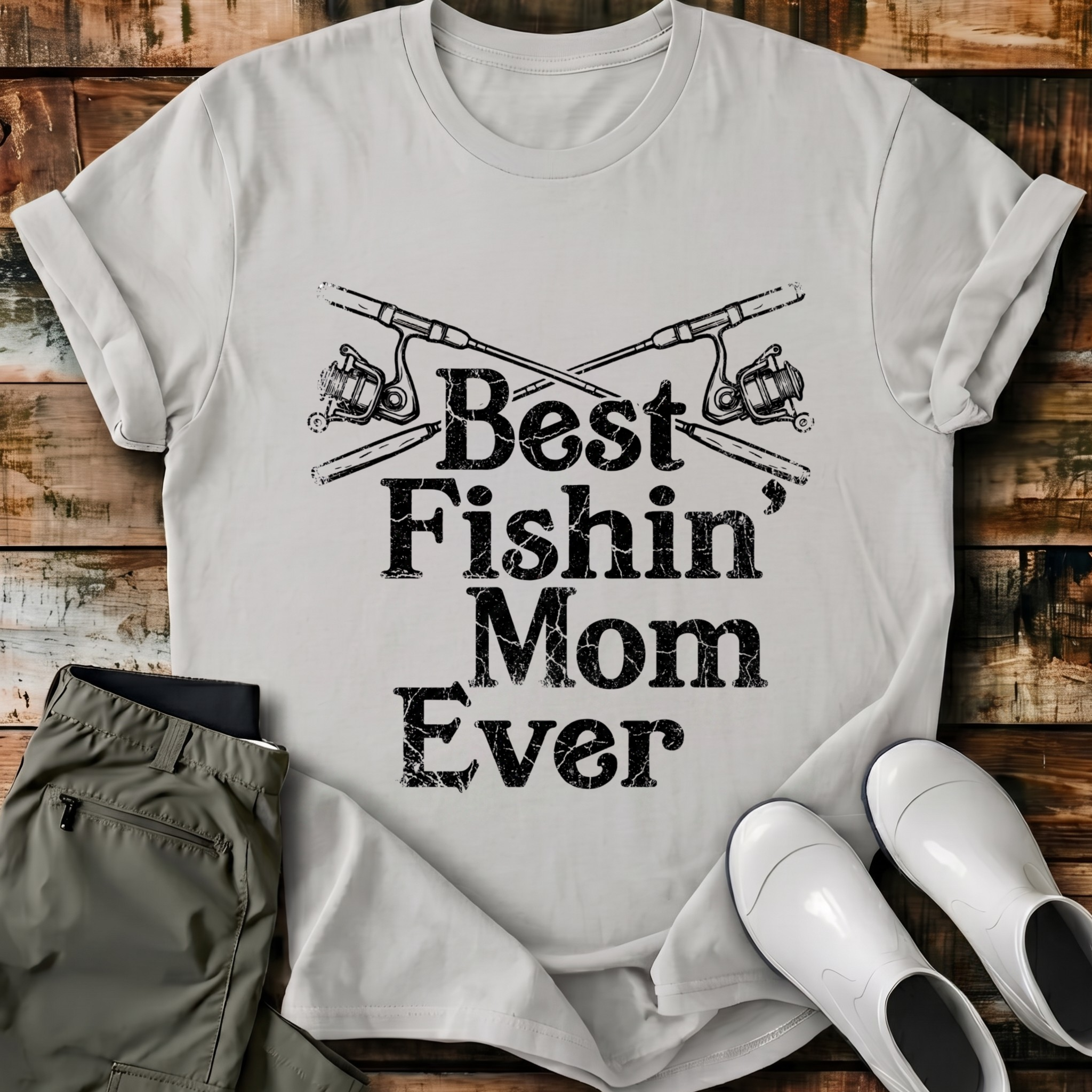 Best Fishing Mom Ever T-Shirt
