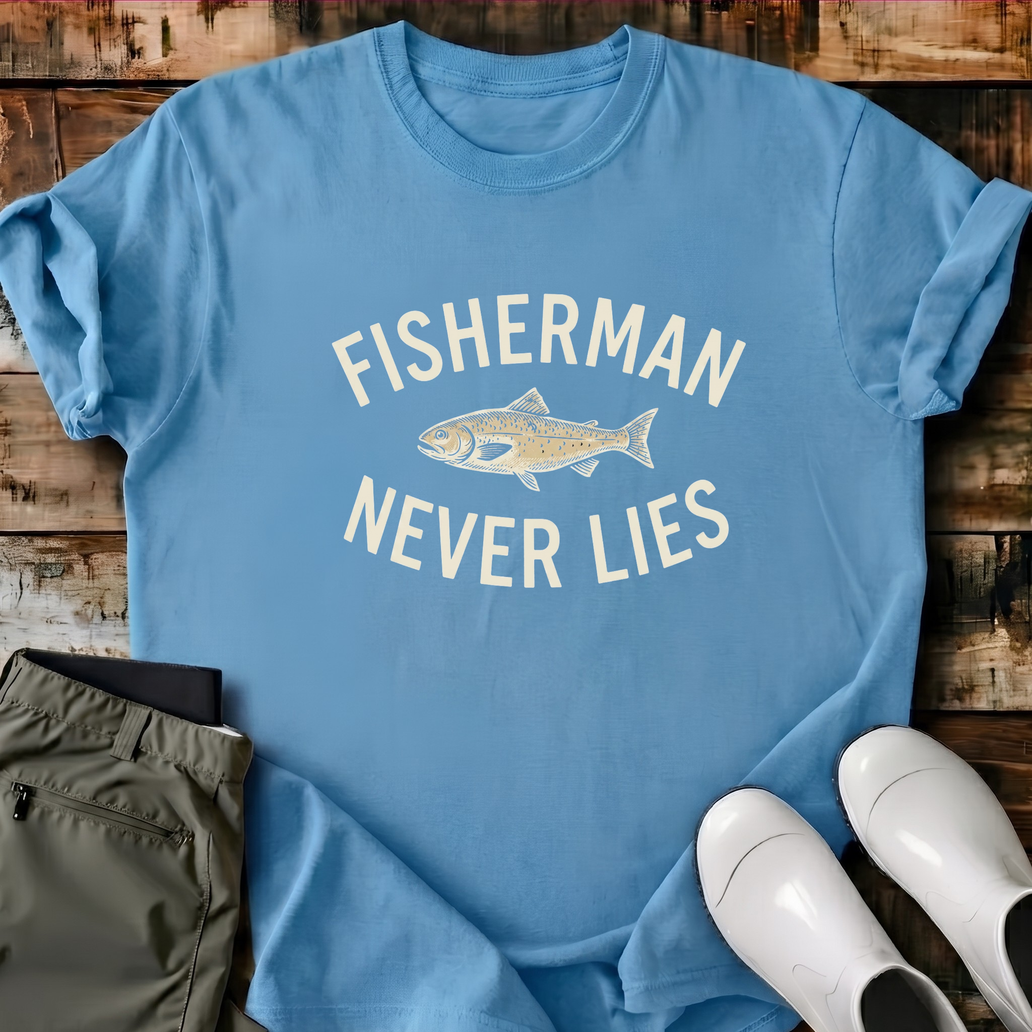 Fisherman Never Lies 4 T-Shirt