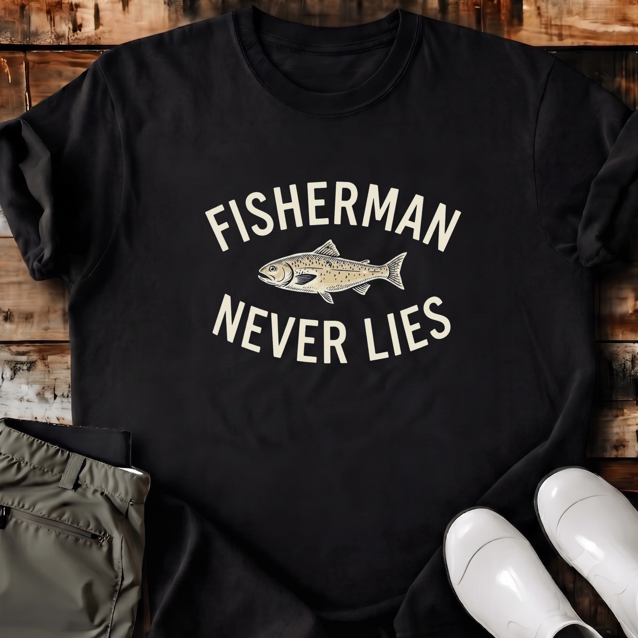 Fisherman Never Lies 4 T-Shirt