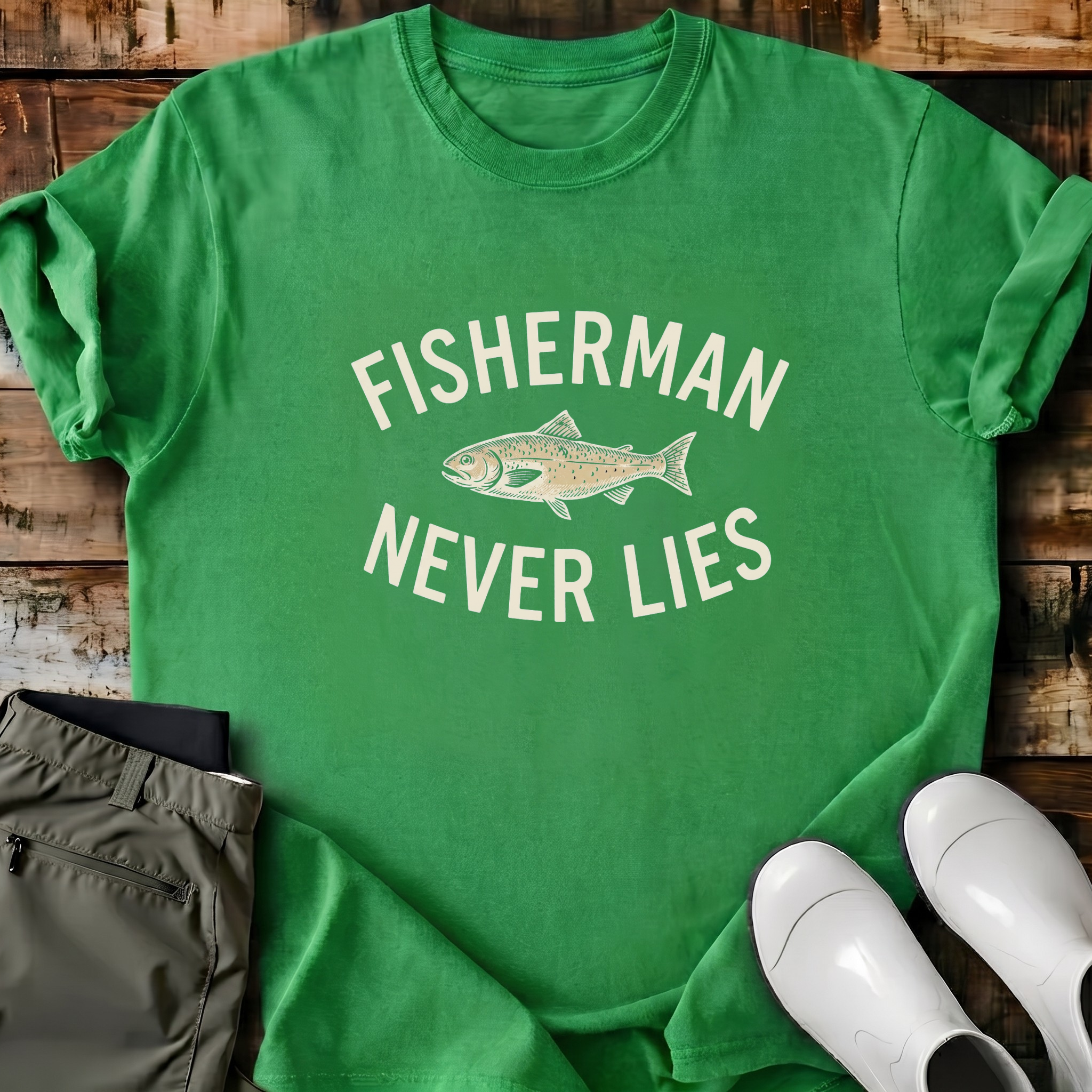 Fisherman Never Lies 4 T-Shirt
