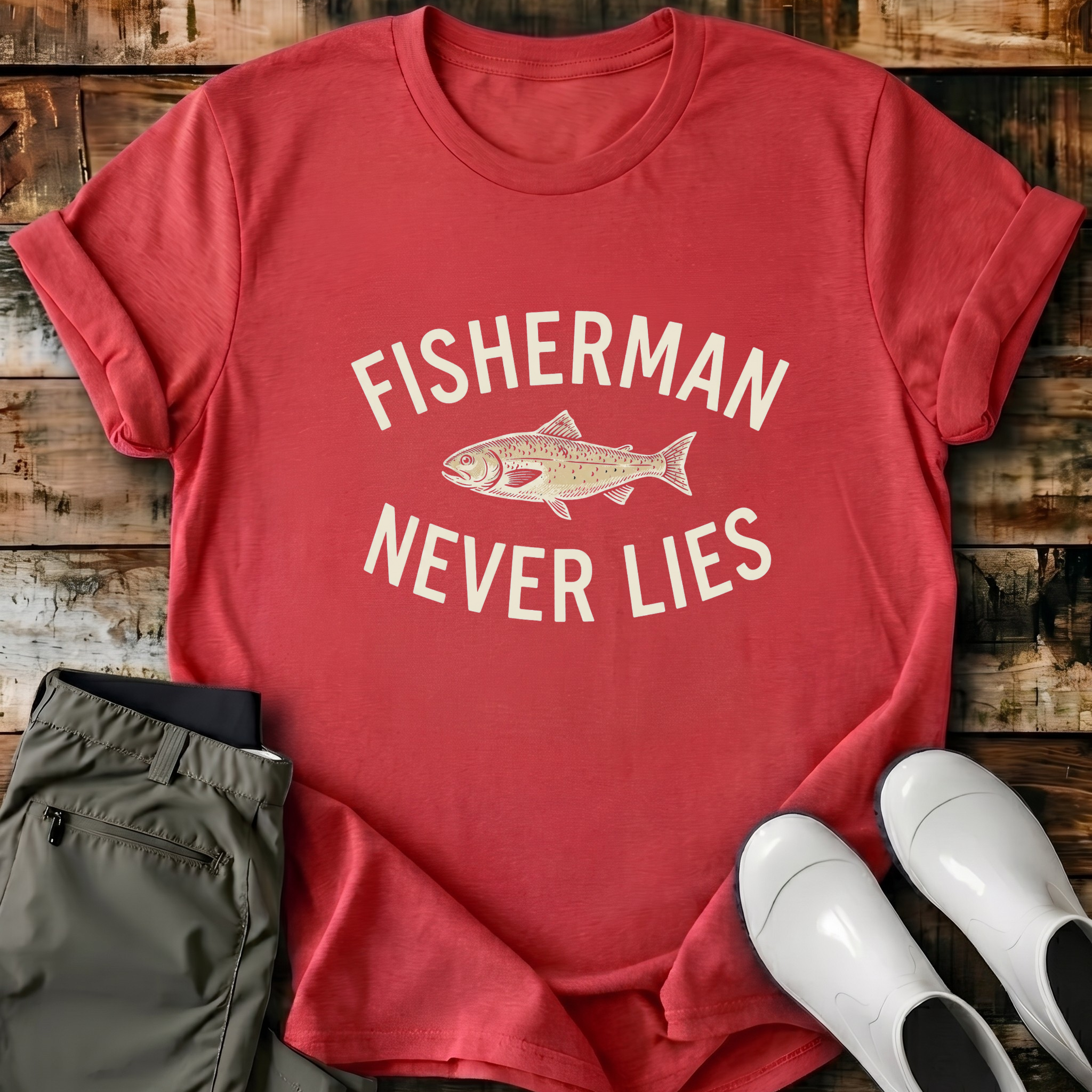 Fisherman Never Lies 4 T-Shirt
