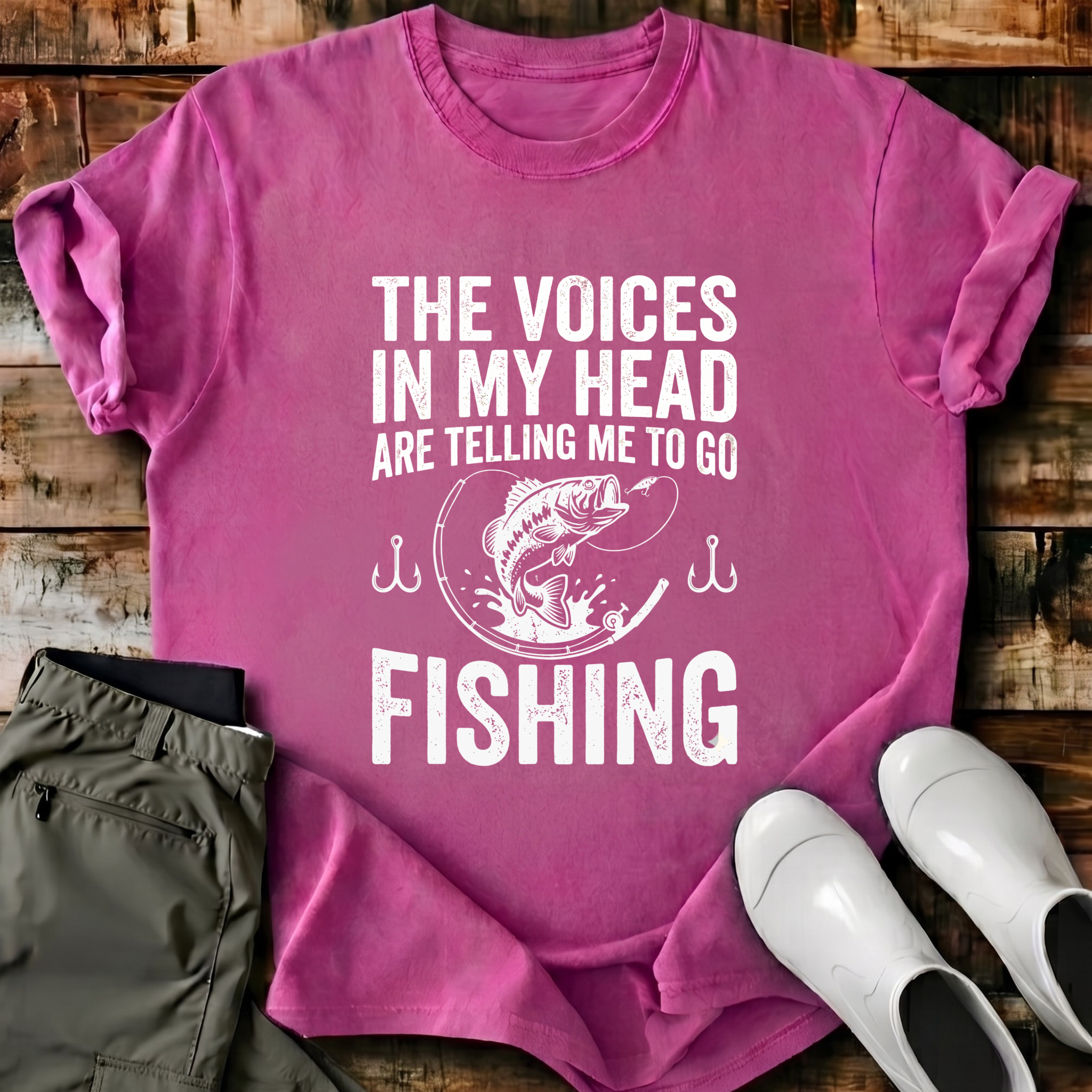 Voices Are Telling Me To Go Fishing T-Shirt