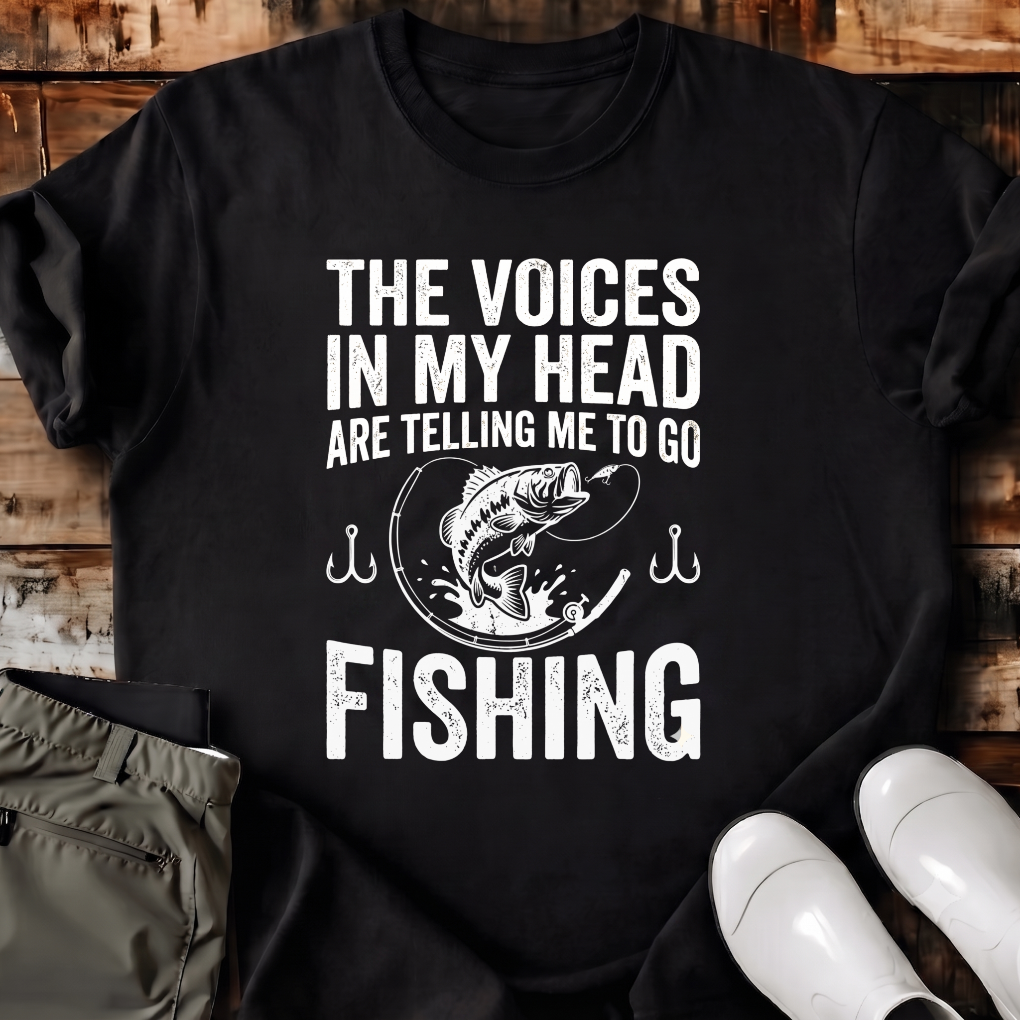 Voices Are Telling Me To Go Fishing T-Shirt