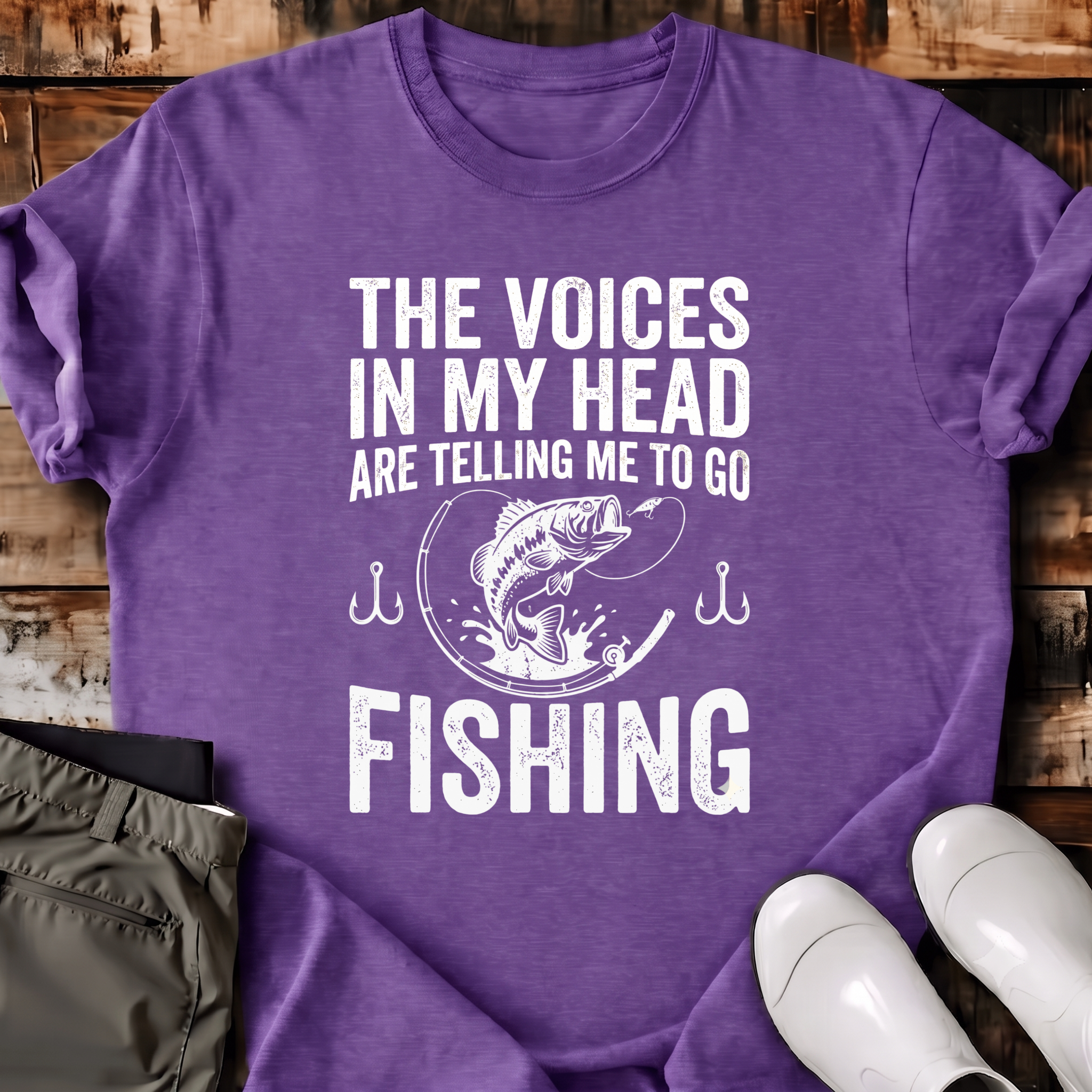 Voices Are Telling Me To Go Fishing T-Shirt