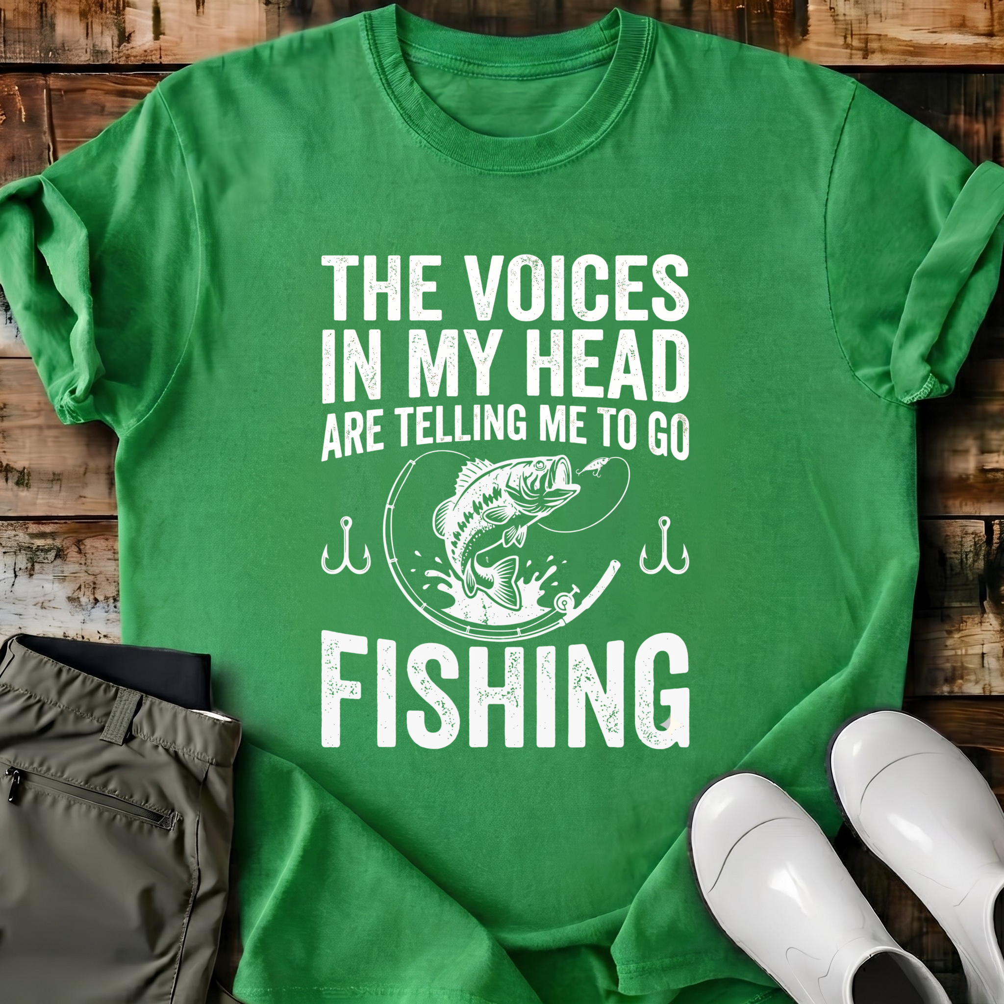 Voices Are Telling Me To Go Fishing T-Shirt