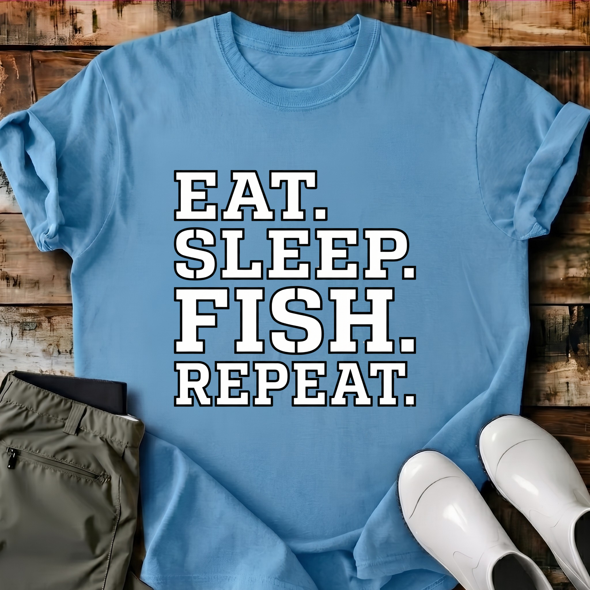 Eat. Sleep. Fish. Repeat. T-Shirt